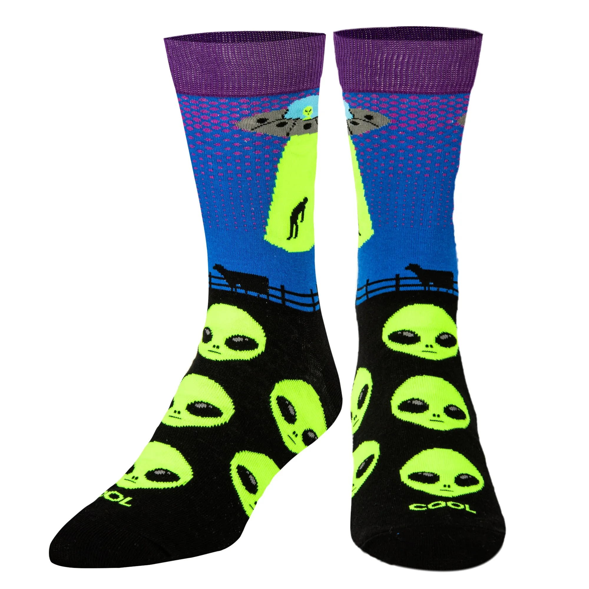 Alien Abduction Men's Crew Socks sold by Odd Sox product image thumbnail 2