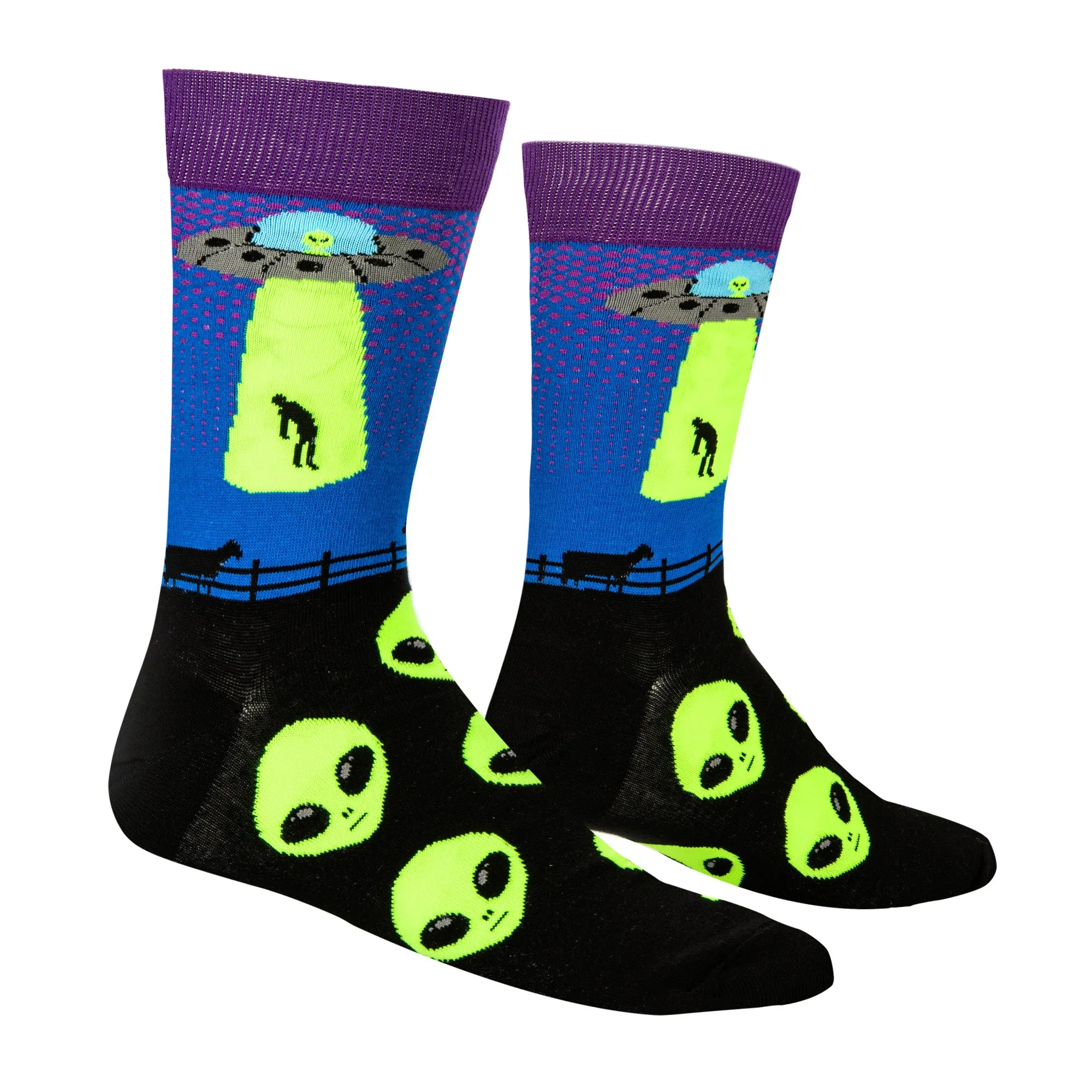 Alien Abduction Men's Crew Socks sold by Odd Sox product image thumbnail 3