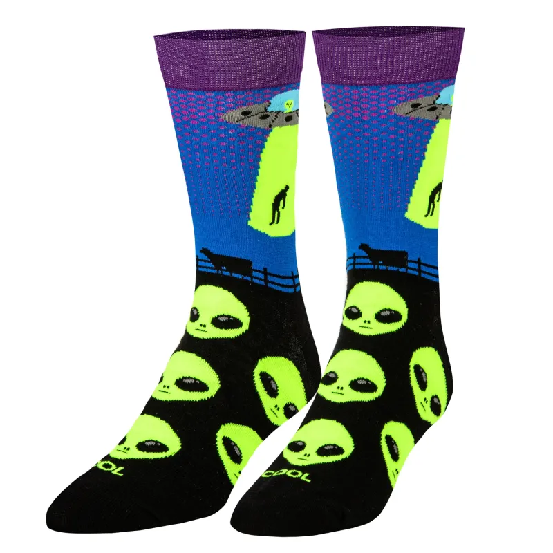 Alien Abduction Men's Crew Socks sold by Odd Sox