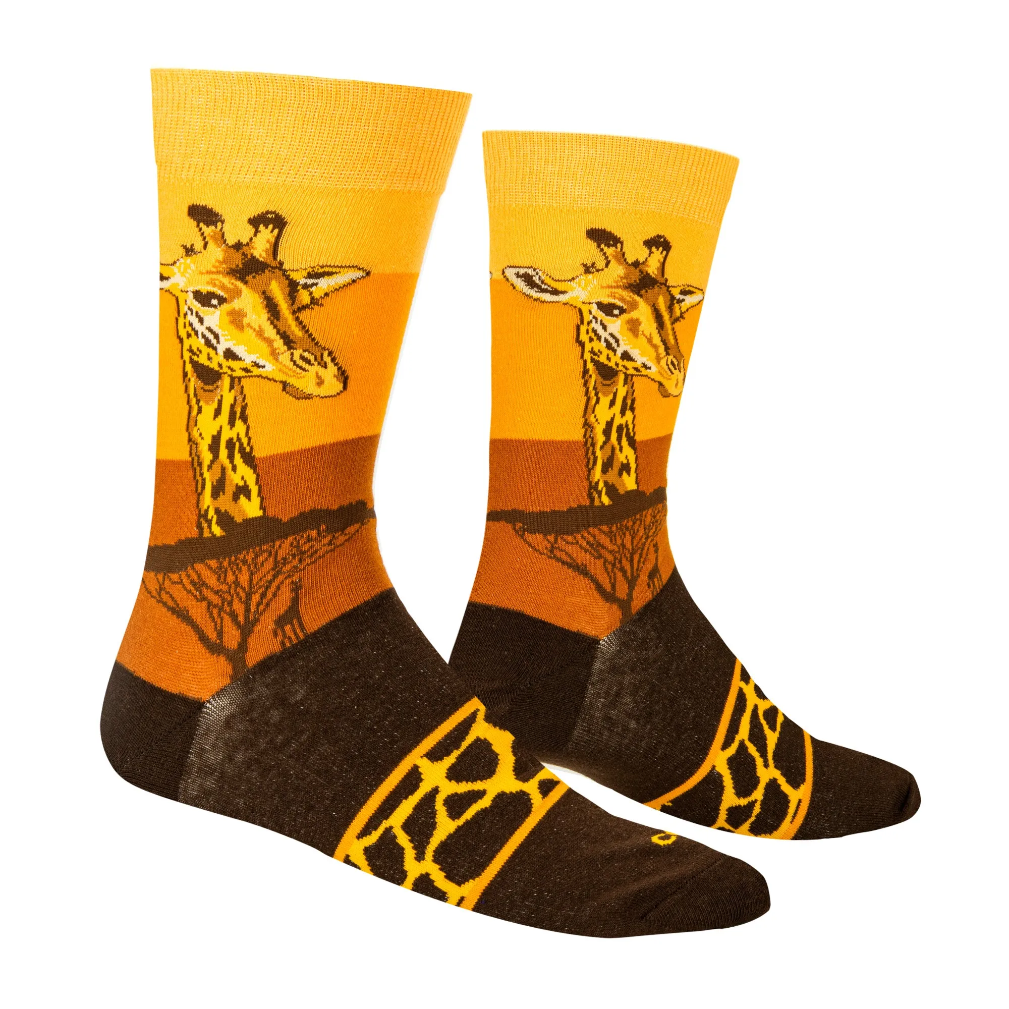 Giraffe Safari Men's Crew Socks sold by Odd Sox product image thumbnail 3