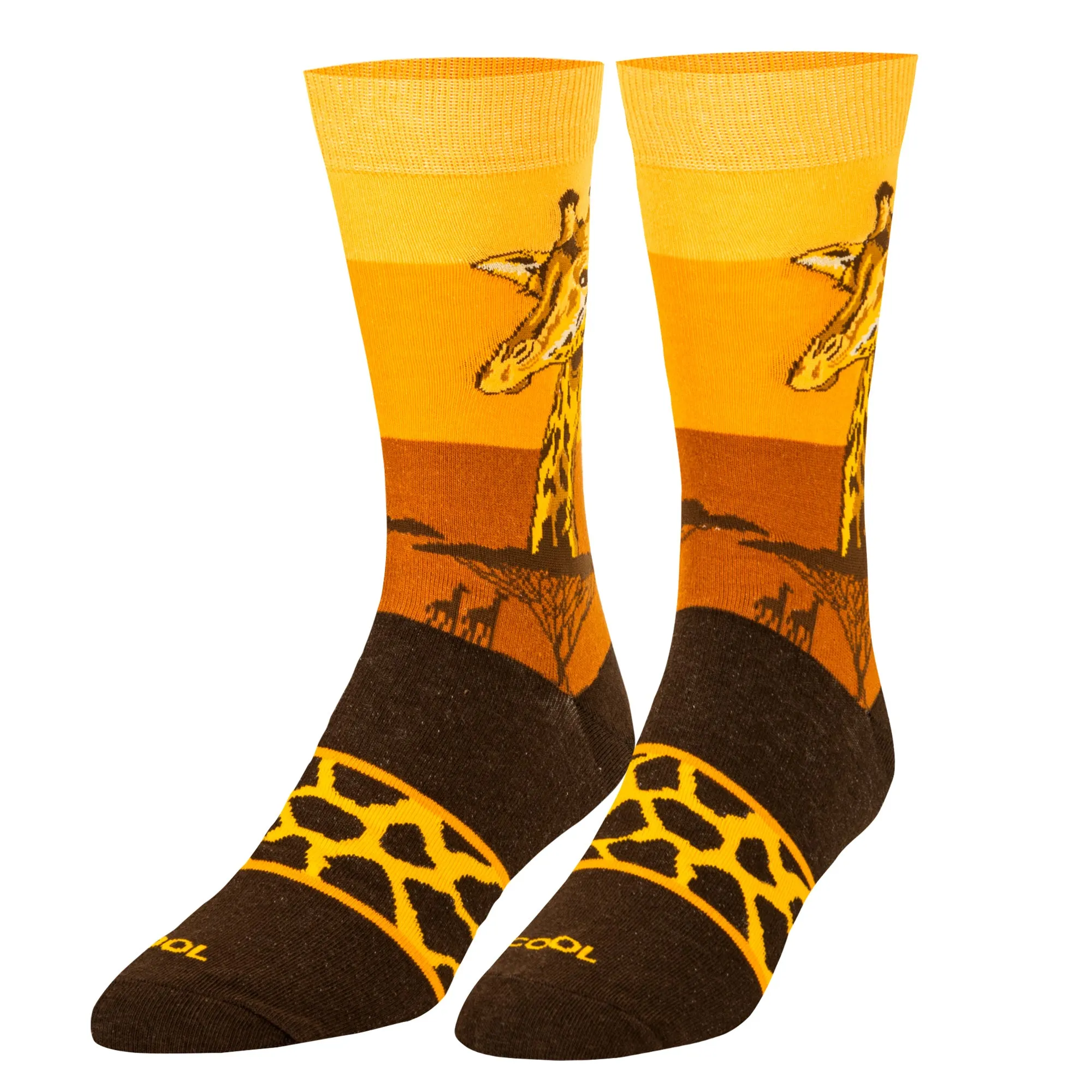 Giraffe Safari Men's Crew Socks sold by Odd Sox