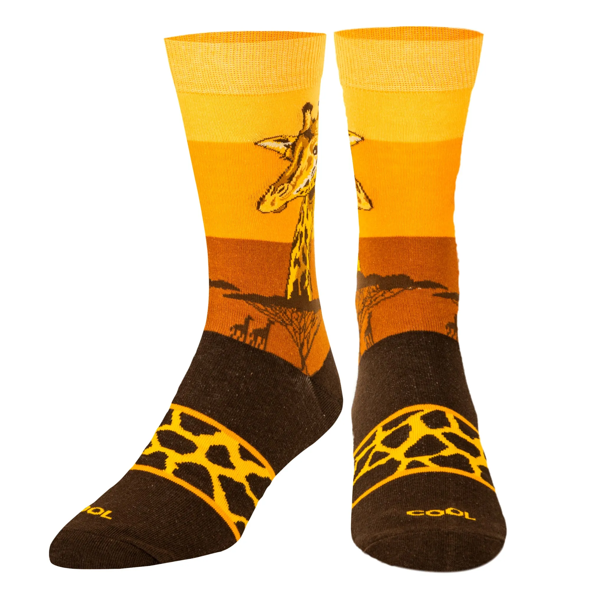 Giraffe Safari Men's Crew Socks sold by Odd Sox product image thumbnail 2
