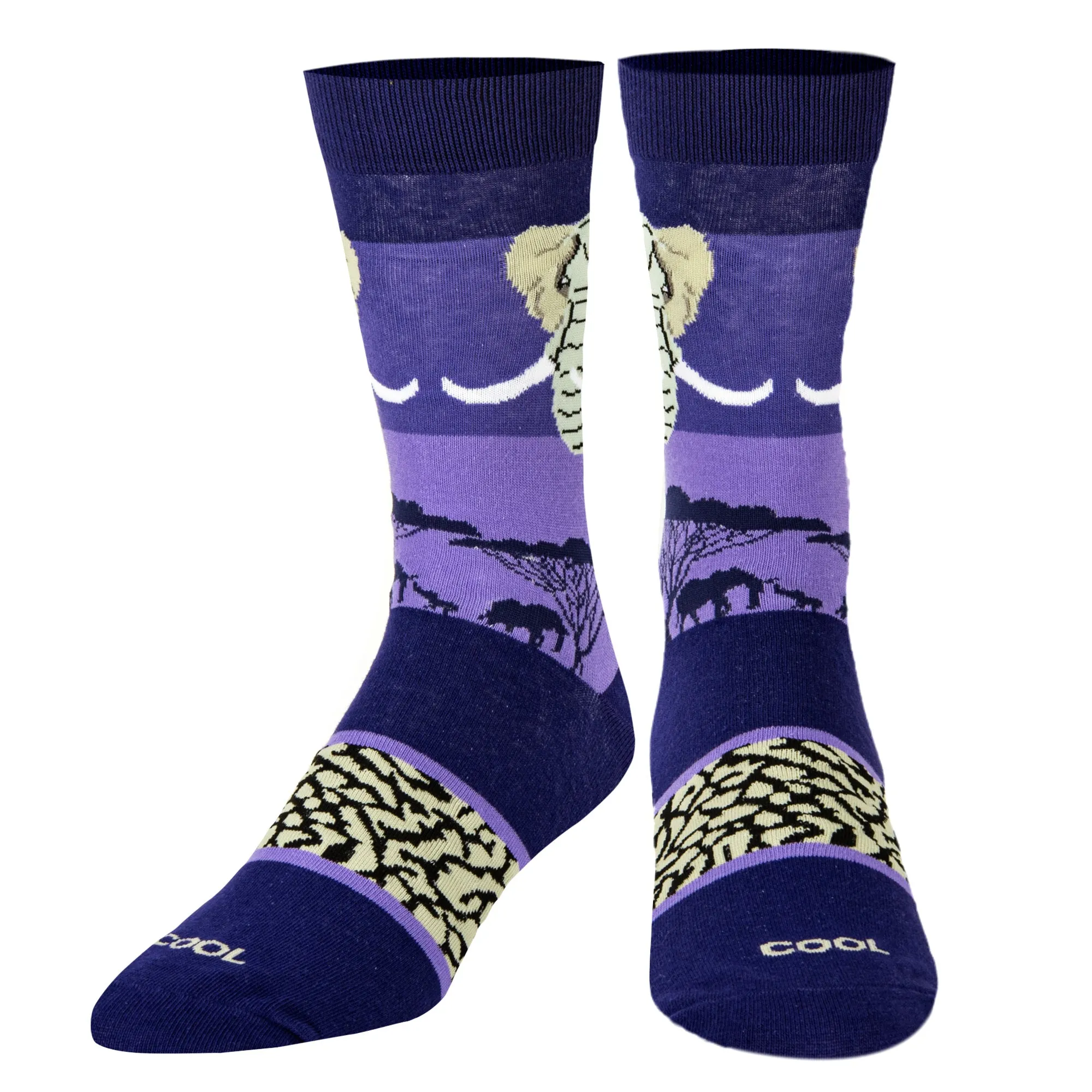 Elephant Safari Men's Crew Socks sold by Odd Sox product image thumbnail 2