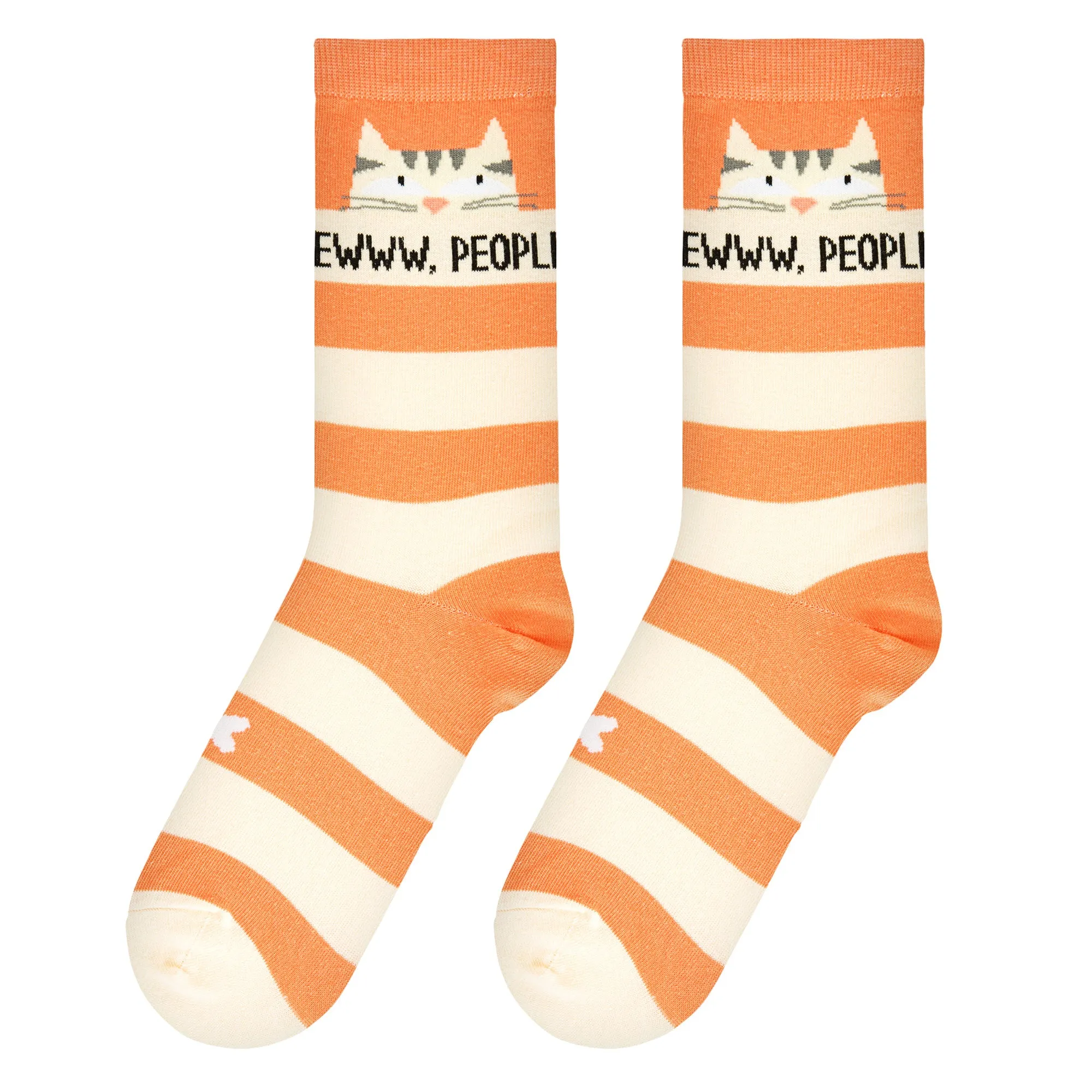 Eww People Cats Women's Crew Socks sold by Odd Sox product image thumbnail 5