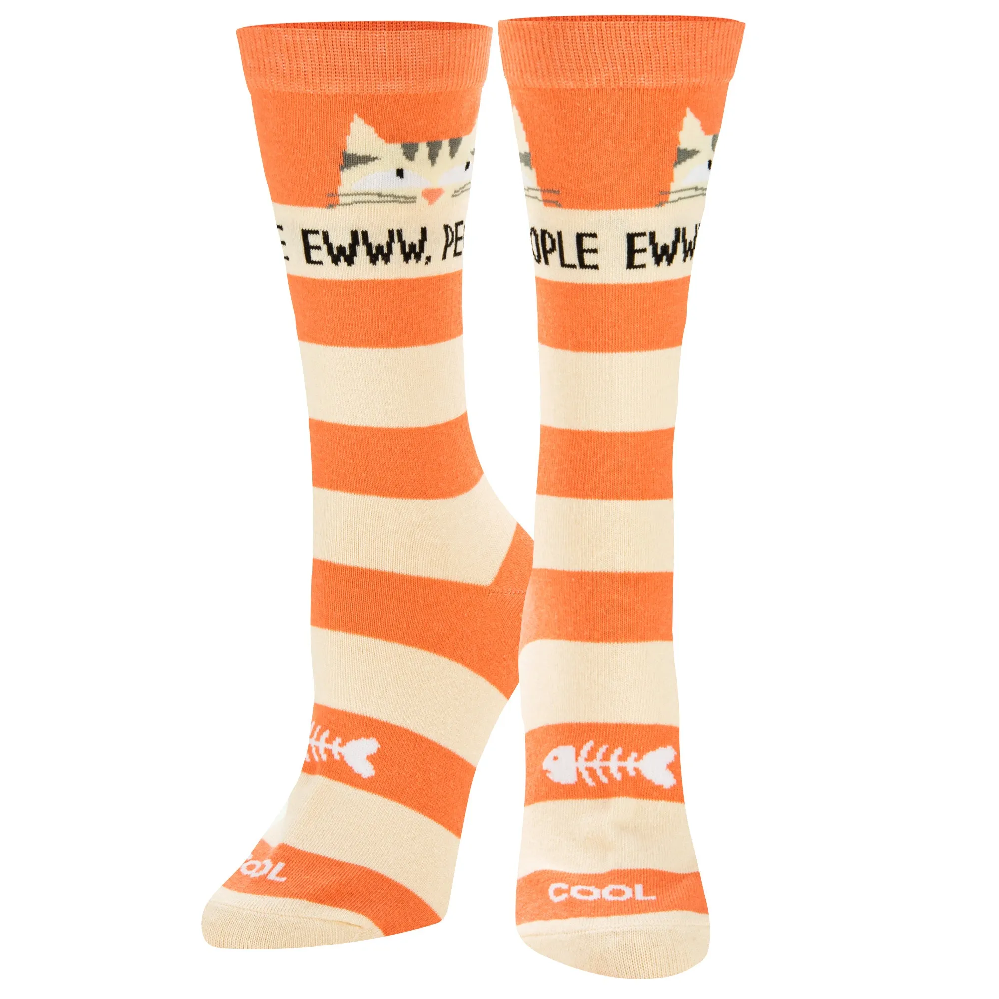 Eww People Cats Women's Crew Socks sold by Odd Sox product image thumbnail 2