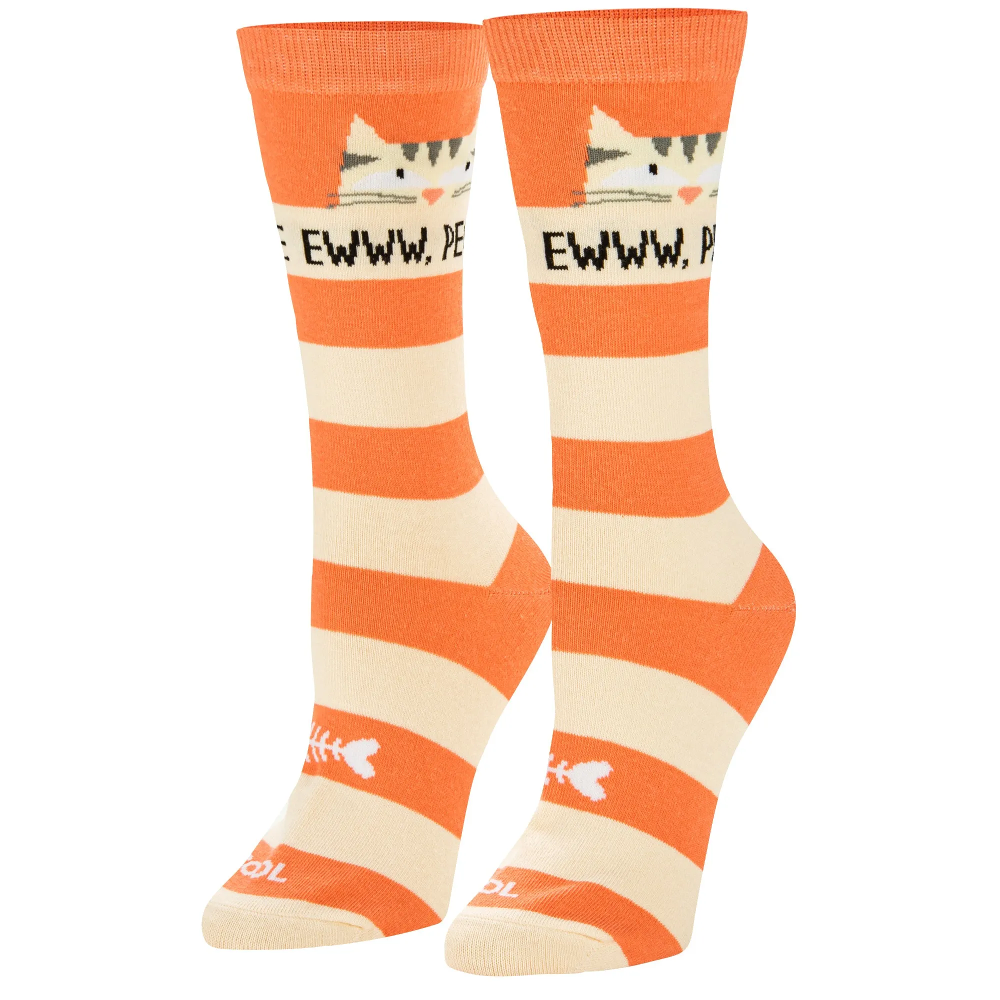 Eww People Cats Women's Crew Socks sold by Odd Sox