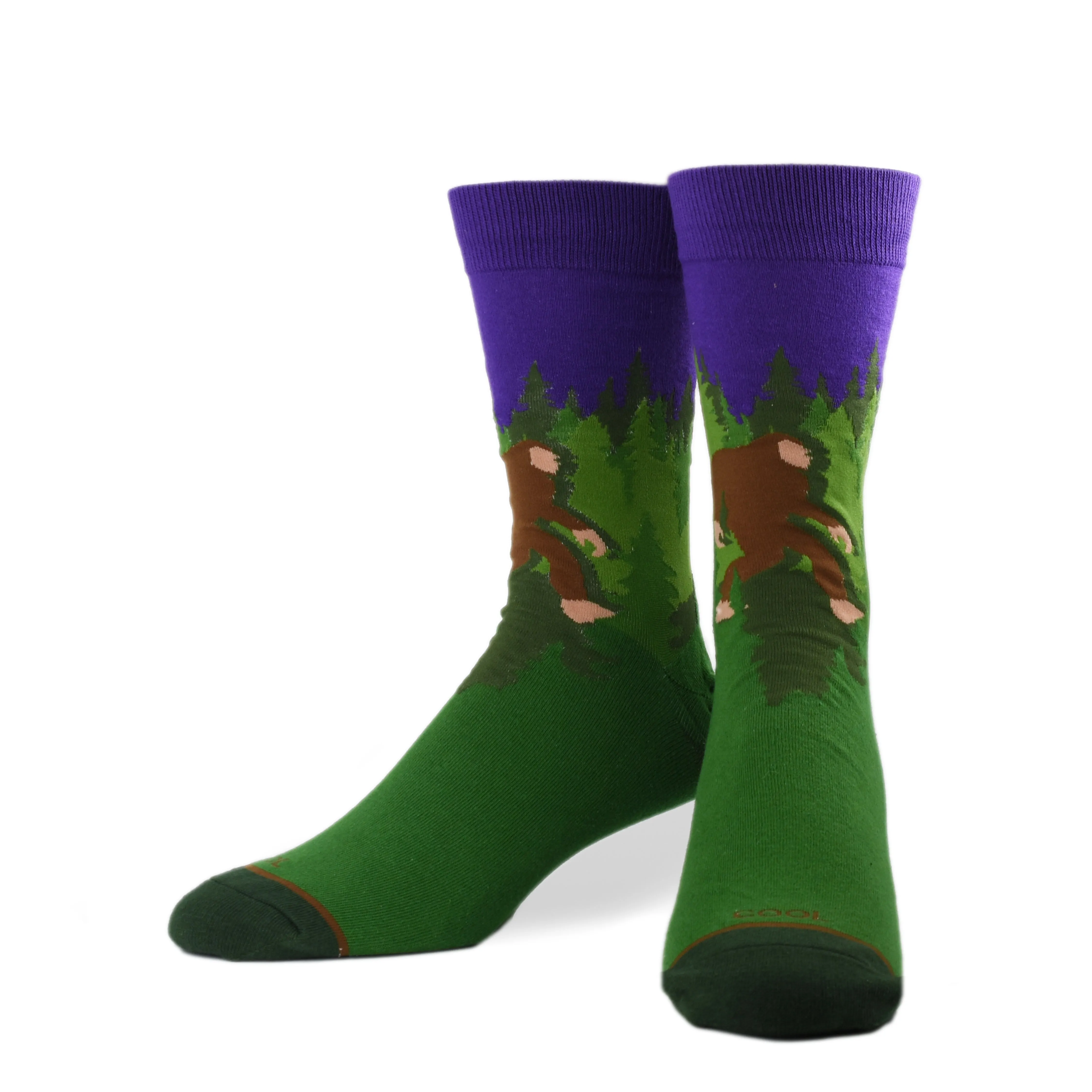 Sasquatch Men's Crew Socks sold by Odd Sox product image thumbnail 2