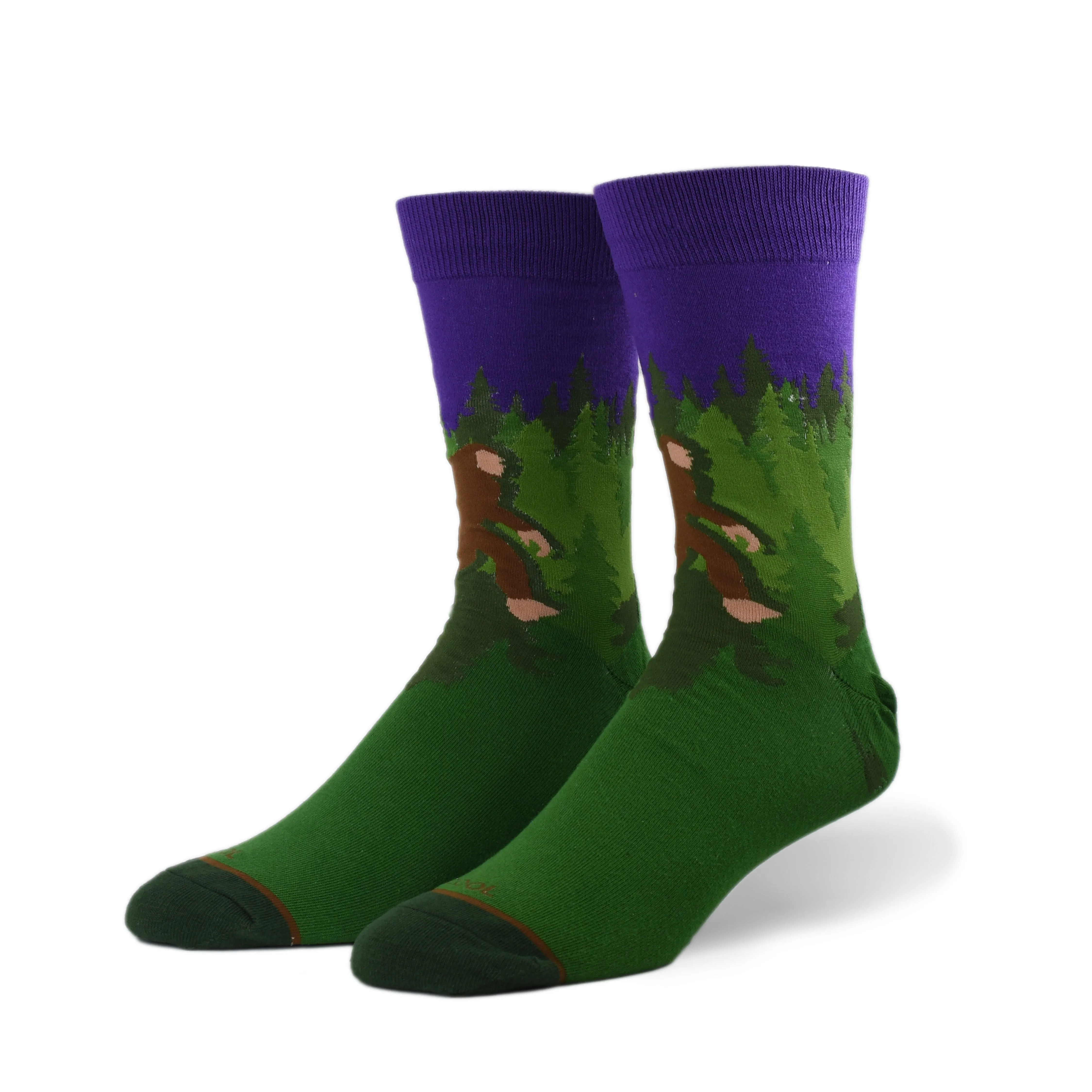 Sasquatch Men's Crew Socks sold by Odd Sox