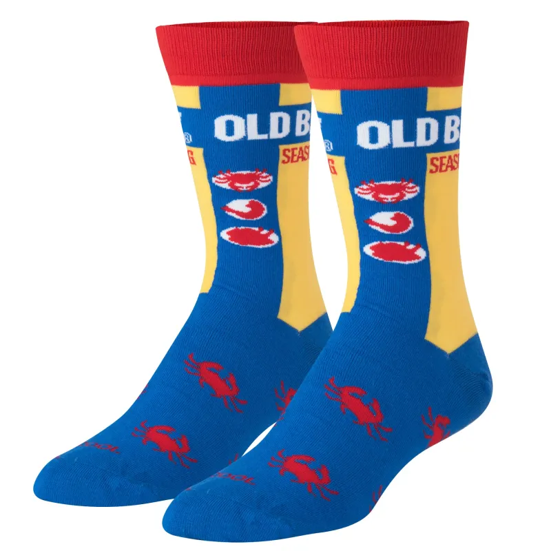 Old Bay Men's Crew Socks made by Odd Sox