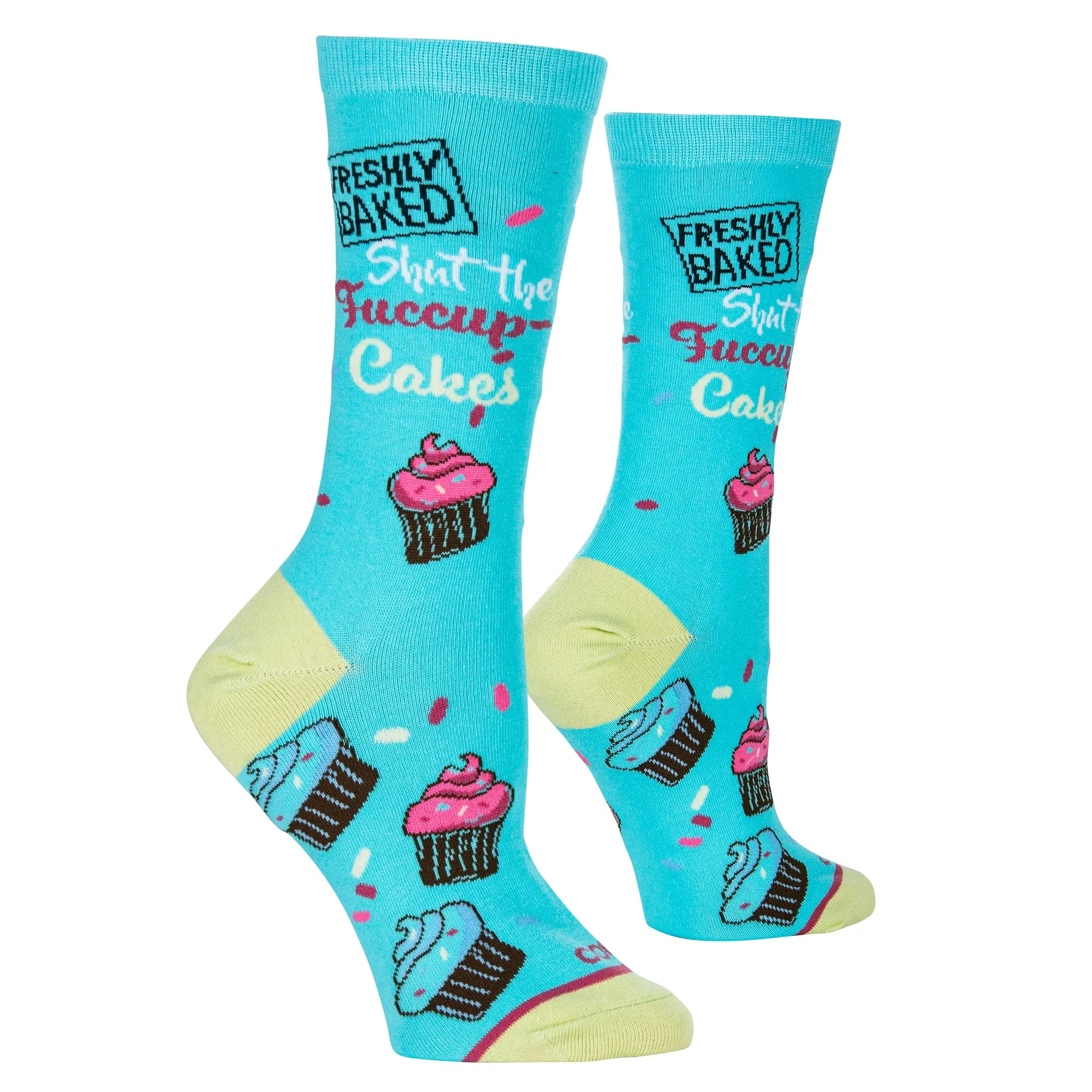 Shut The Fuccupcakes Women's Crew Socks sold by Odd Sox product image thumbnail 3