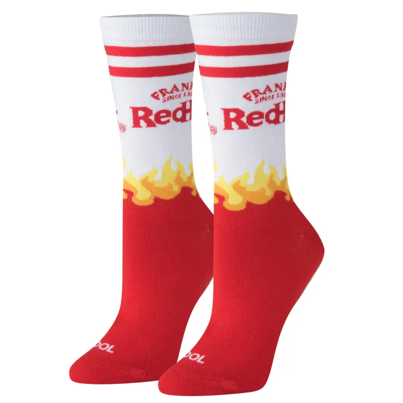 Frank's RedHot Logo Women's Crew Socks made by Odd Sox