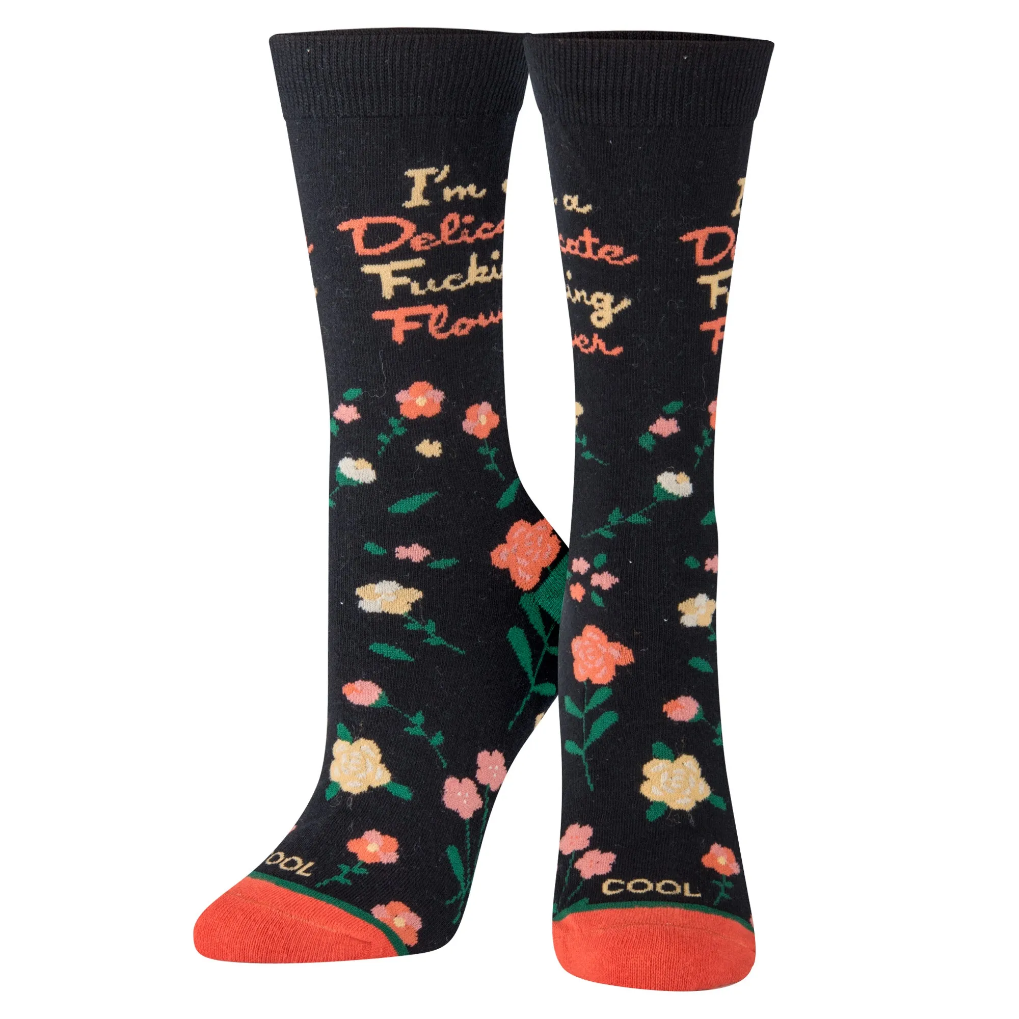 Delicate Flower Women's Crew Socks sold by Odd Sox product image thumbnail 2