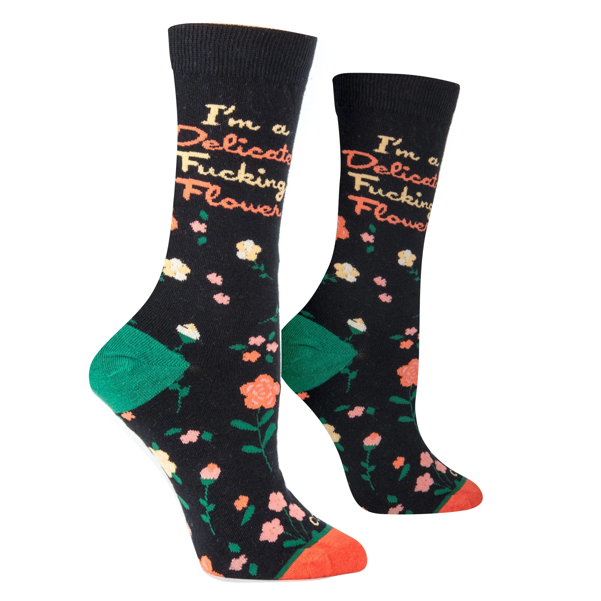 Delicate Flower Women's Crew Socks sold by Odd Sox product image thumbnail 3