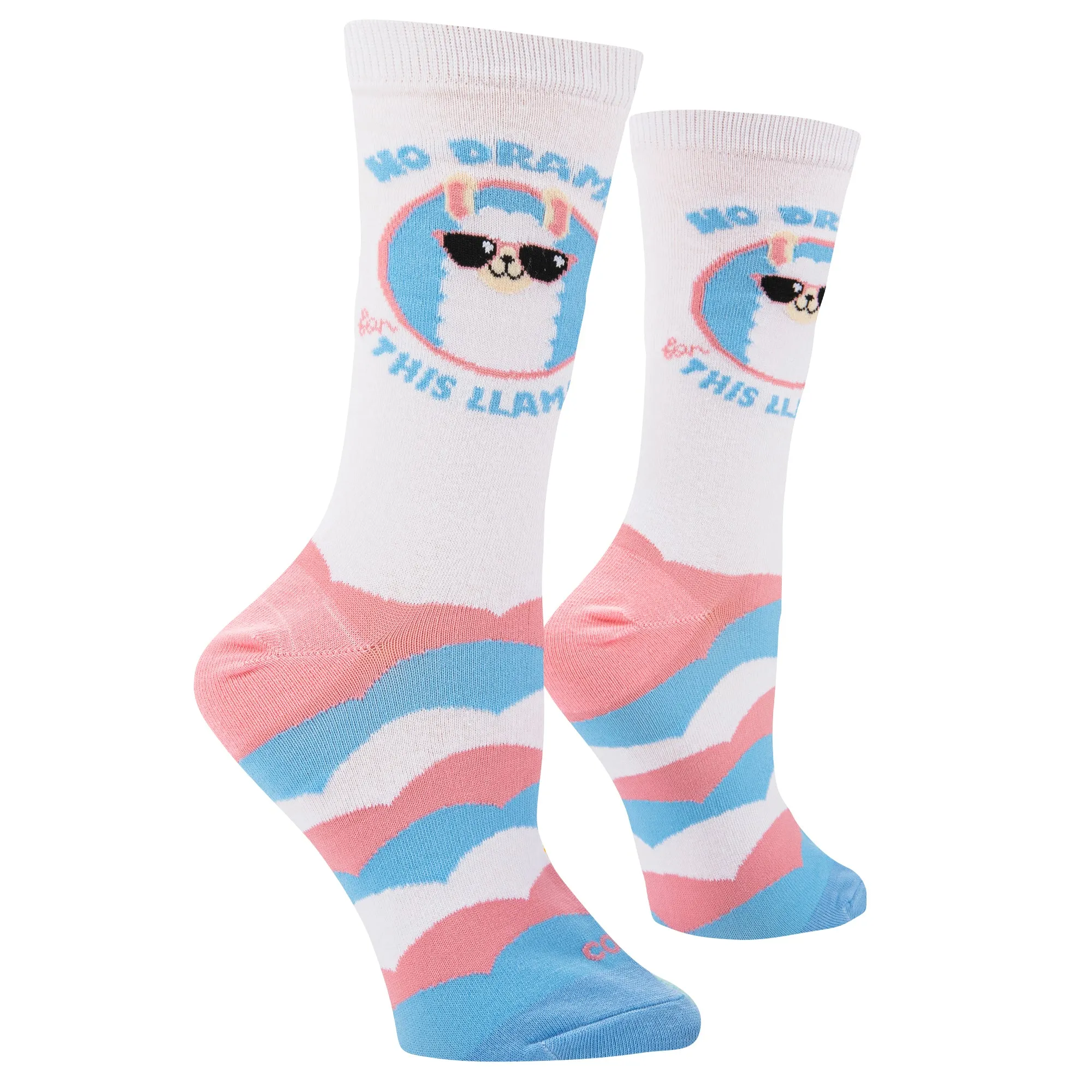 No Drama Llama Women's Crew Socks sold by Odd Sox product image thumbnail 3