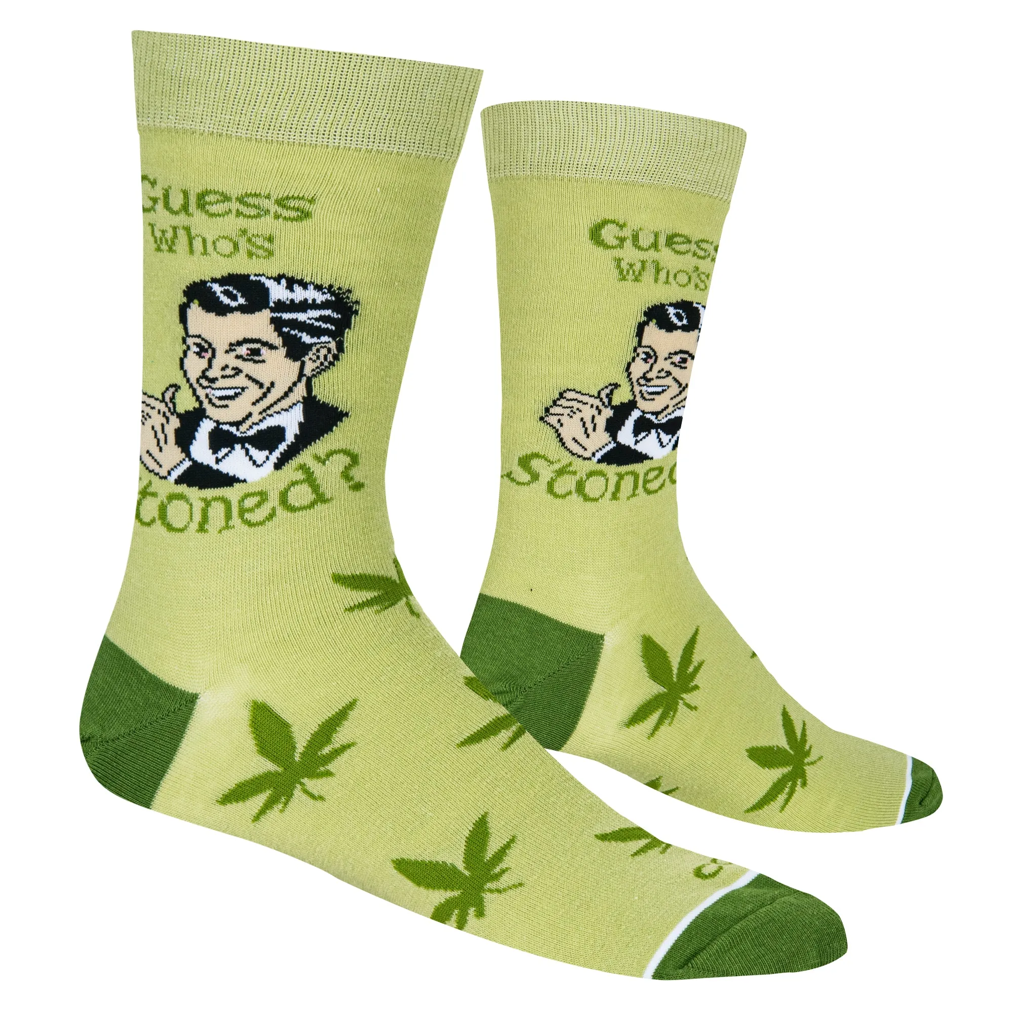 Guess Who's Stoned Men's Crew Socks sold by Odd Sox product image thumbnail 3
