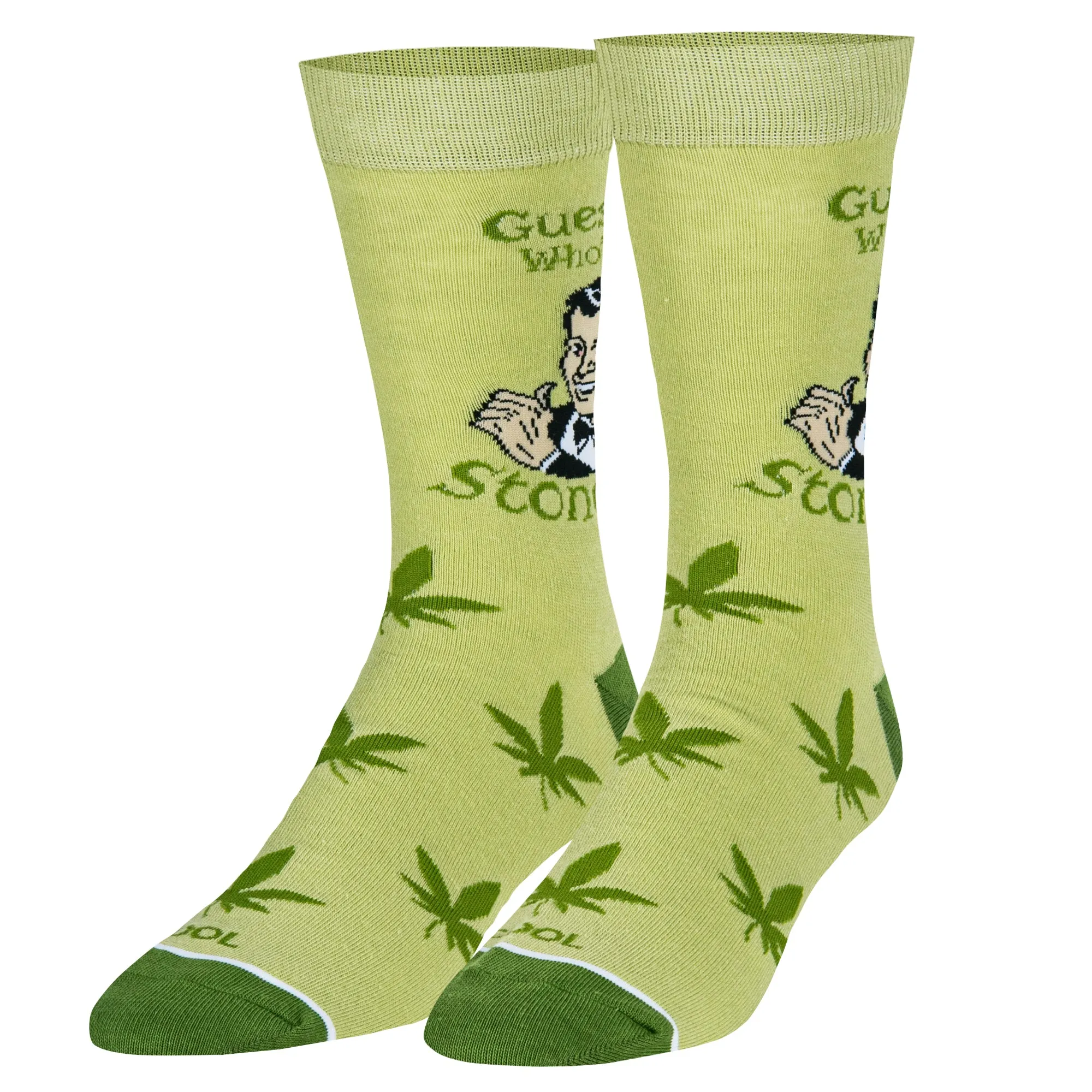 Guess Who's Stoned Men's Crew Socks sold by Odd Sox