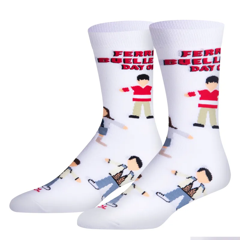 Ferris Buellers Day Off Men's Crew Socks sold by Odd Sox