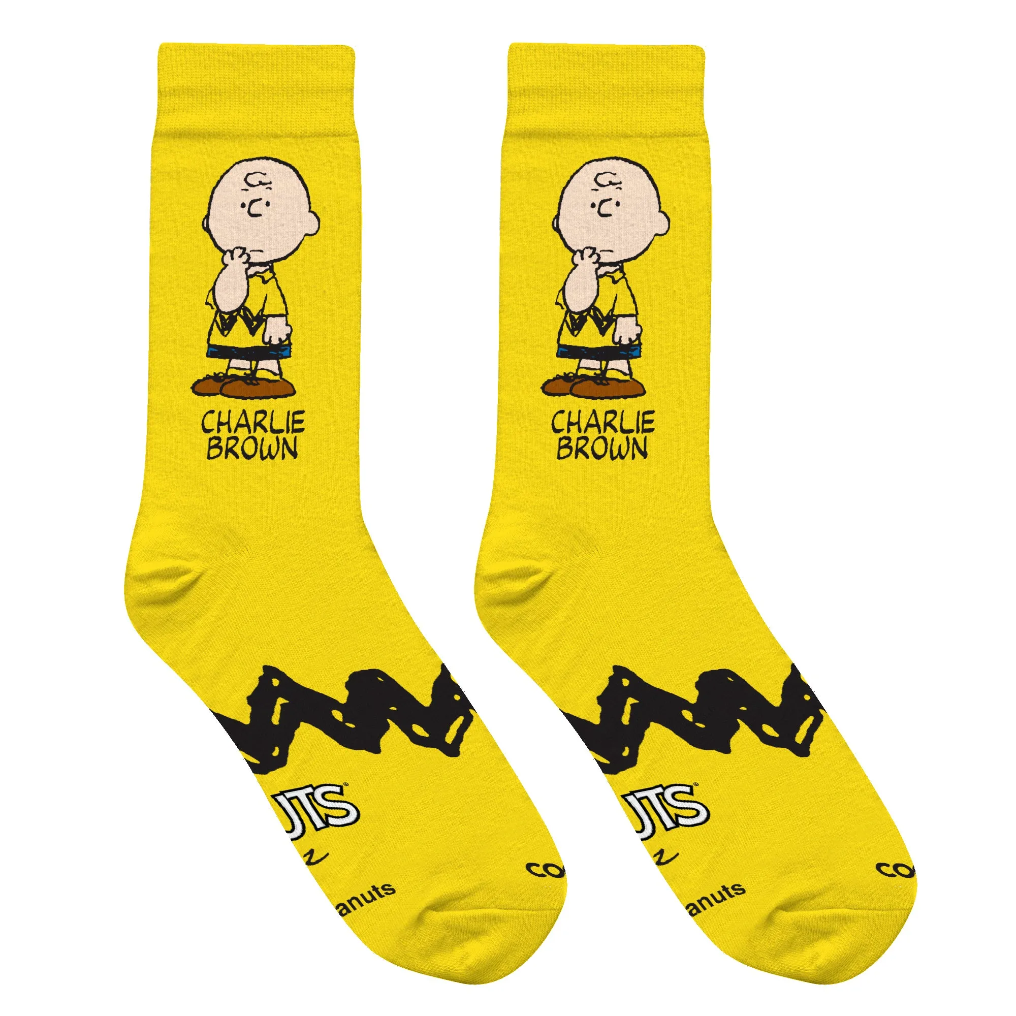 Charlie Brown Men's Crew Socks sold by Odd Sox product image thumbnail 5