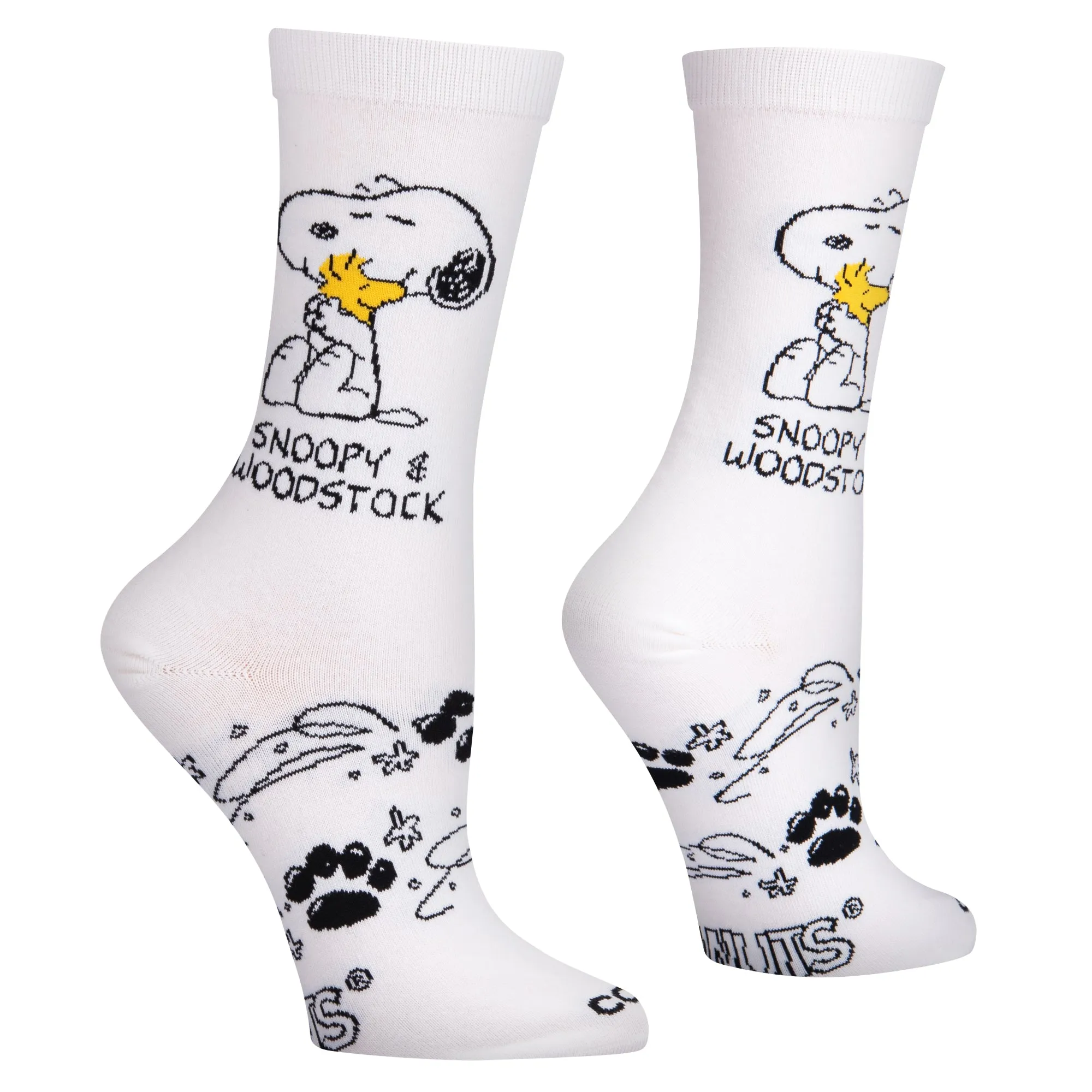 Snoopy & Woodstock Women's Crew Socks sold by Odd Sox product image thumbnail 3