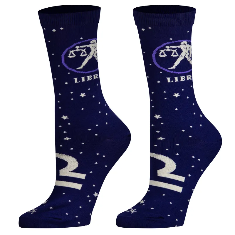 Libra  Women's Crew Socks sold by Odd Sox