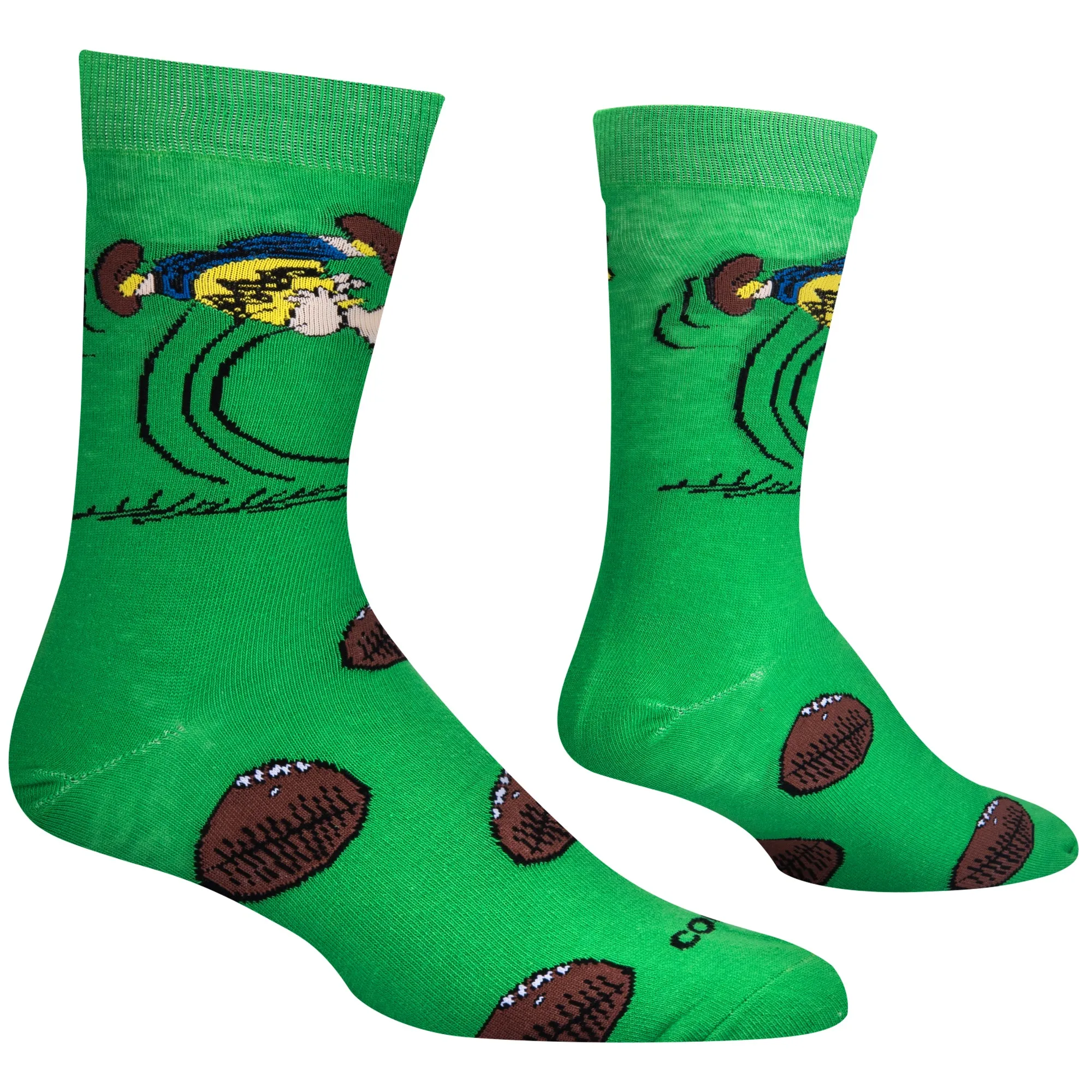 Charlie Brown Football Men's Crew Socks sold by Odd Sox product image thumbnail 3