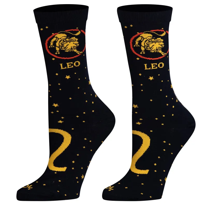 Leo  Women's Crew Socks sold by Odd Sox
