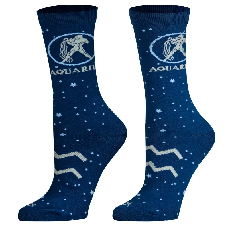 Aquarius  Women's Crew Socks sold by Odd Sox