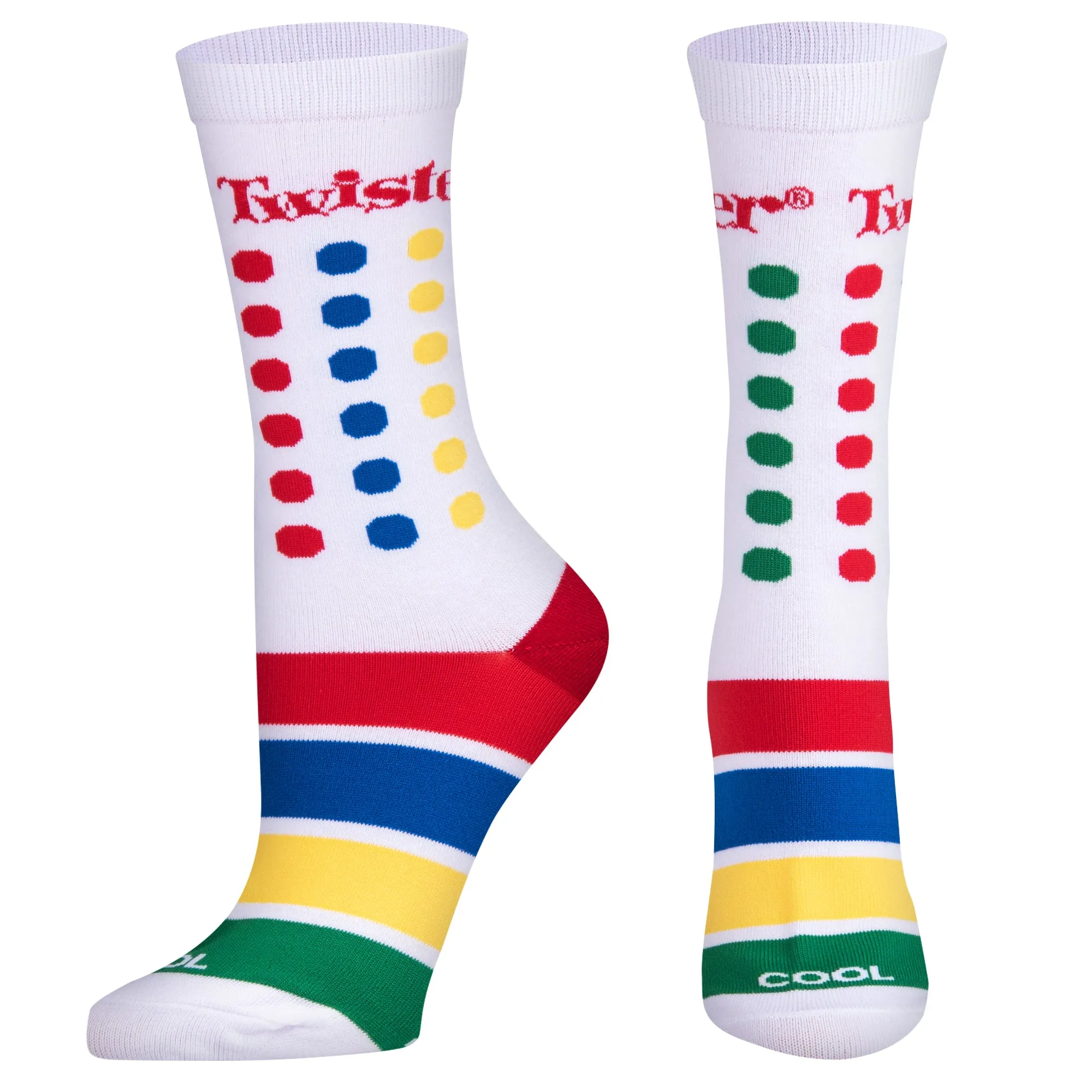 Twister Colors Women's Crew Socks sold by Odd Sox product image thumbnail 2