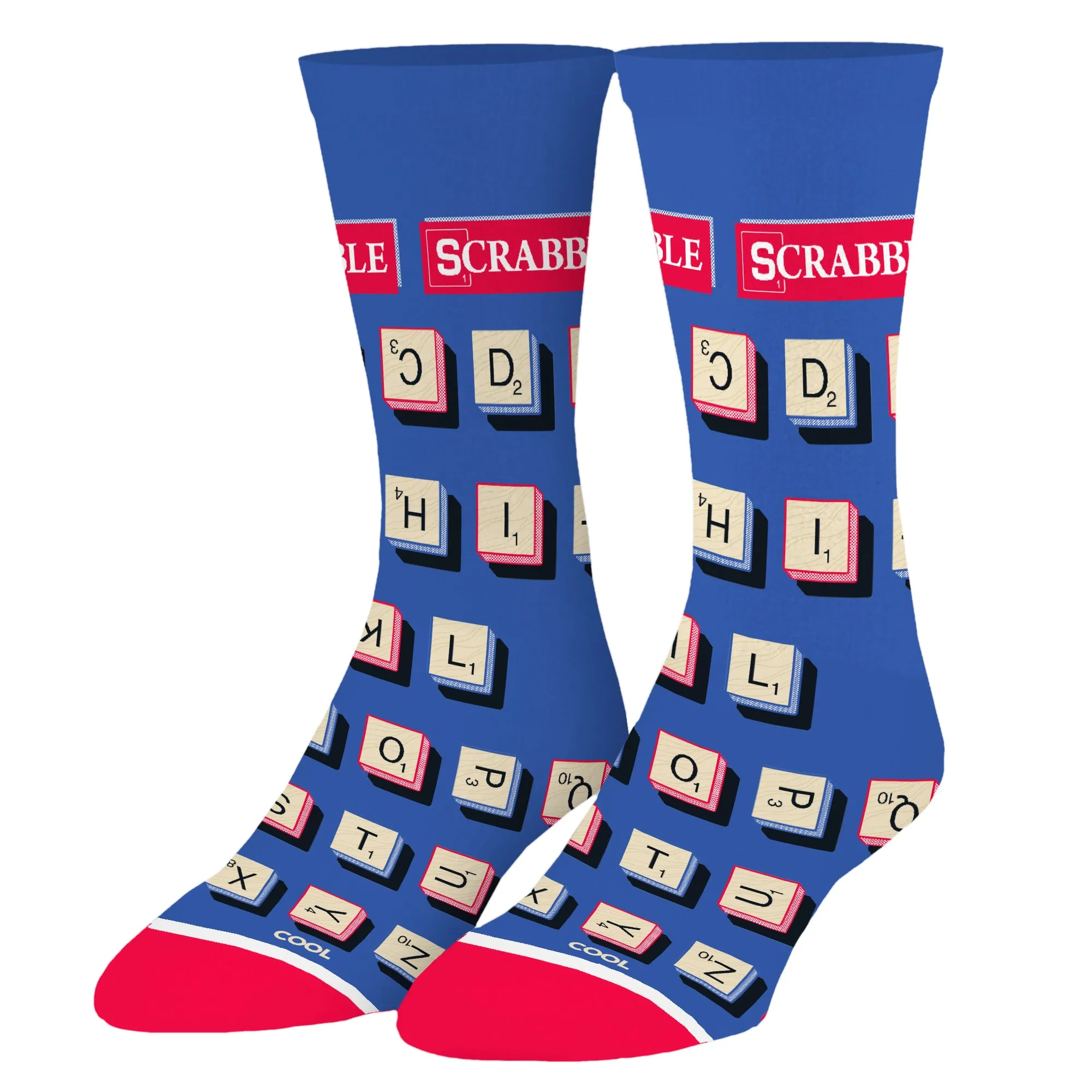 Scrabble Letters Men's Crew Socks sold by Odd Sox