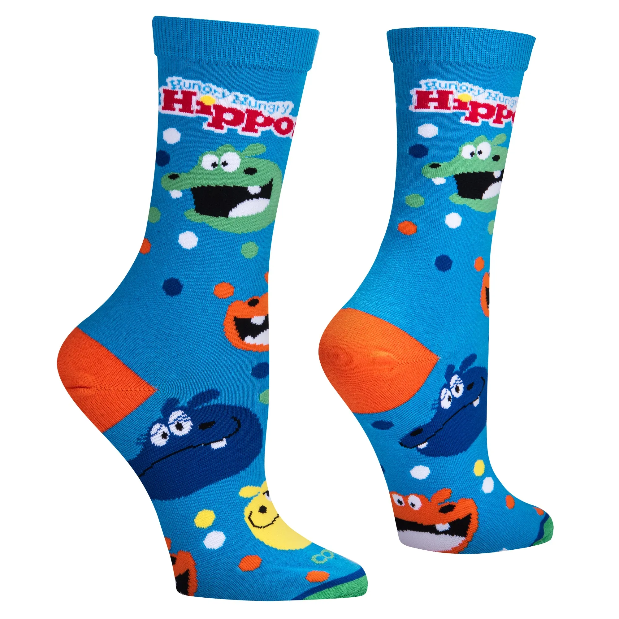 Hungry Hungry Hippos Women's Crew Socks sold by Odd Sox product image thumbnail 3