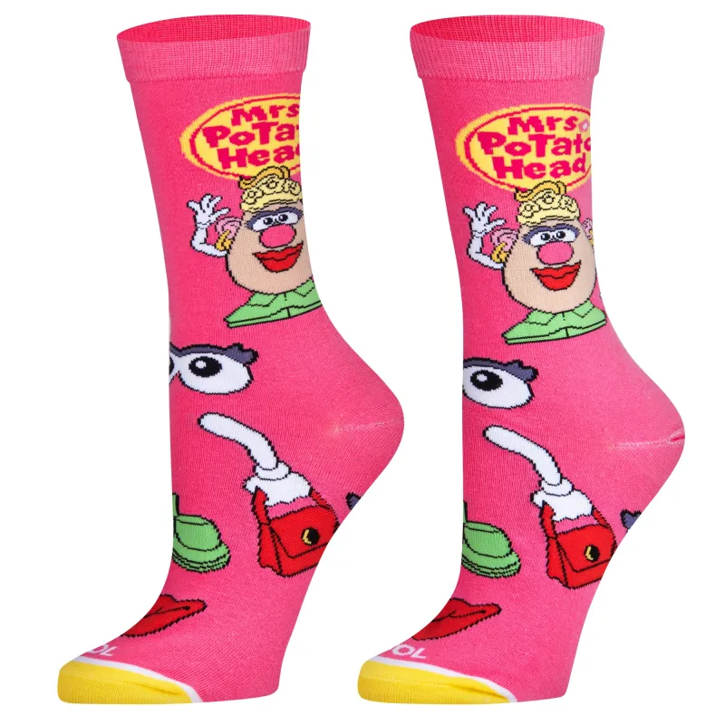 Mrs. Potato Head Women's Crew Socks sold by Odd Sox