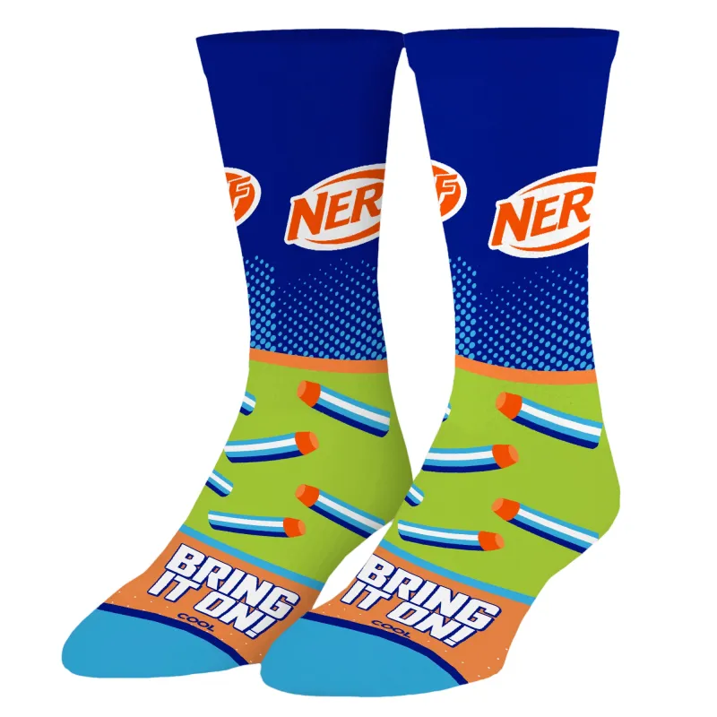 Nerf Colors Men's Crew Socks sold by Odd Sox