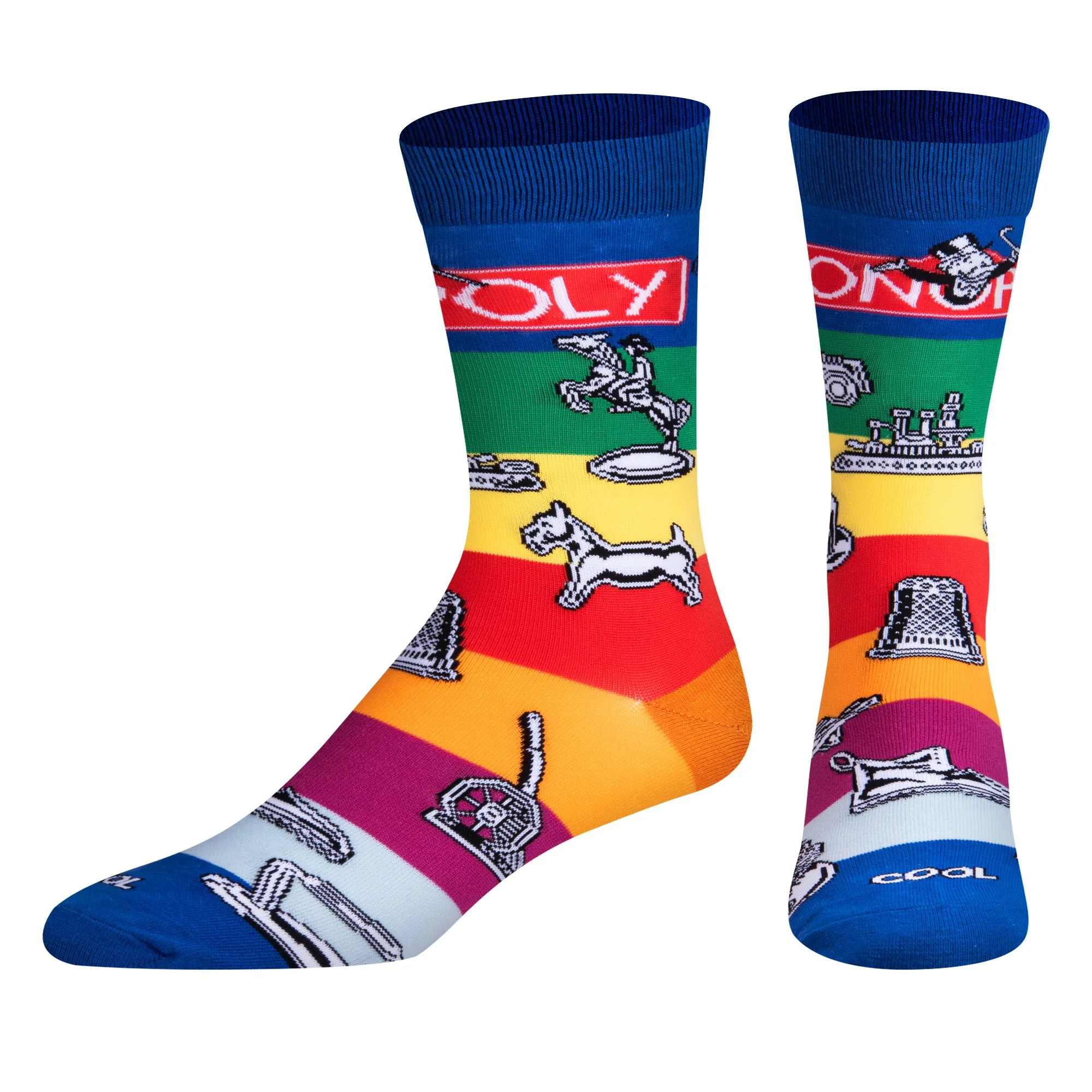 Monopoly Pieces Men's Crew Socks sold by Odd Sox product image thumbnail 2