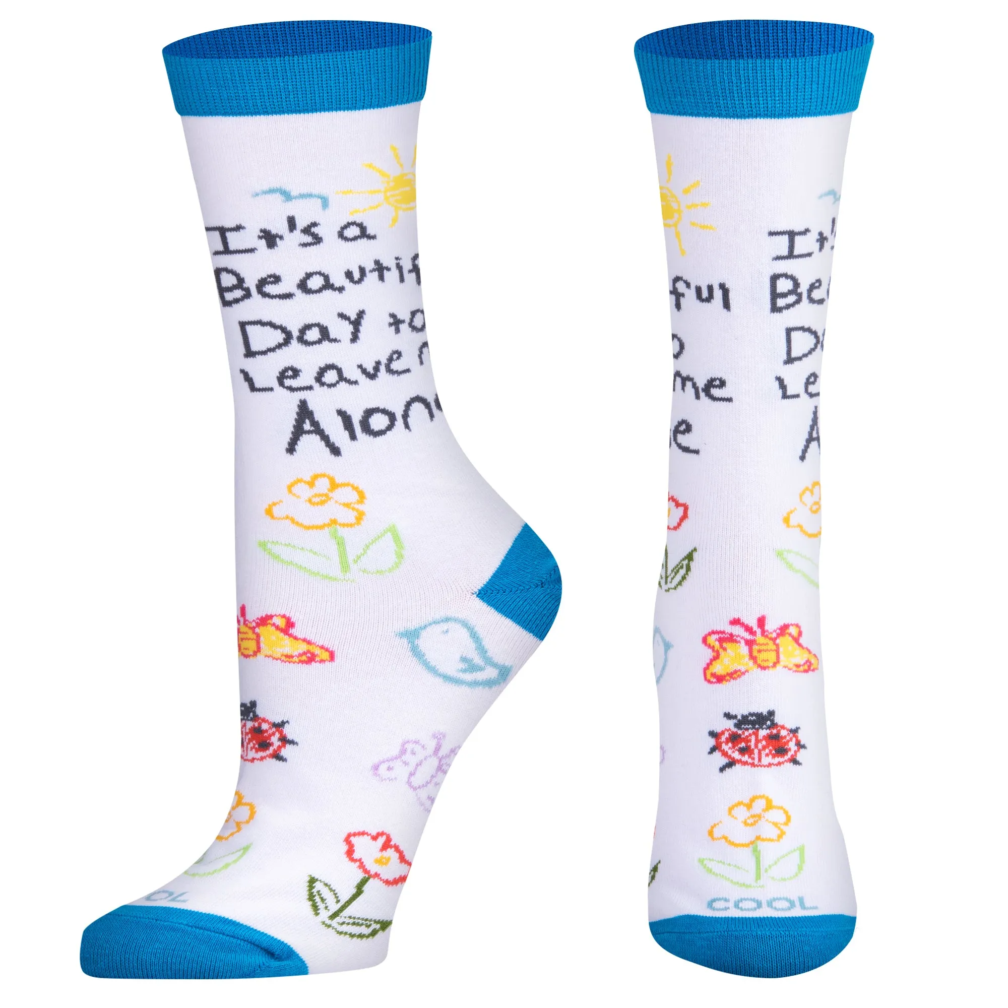 Its A Beautiful Day Women's Crew Socks sold by Odd Sox product image thumbnail 2