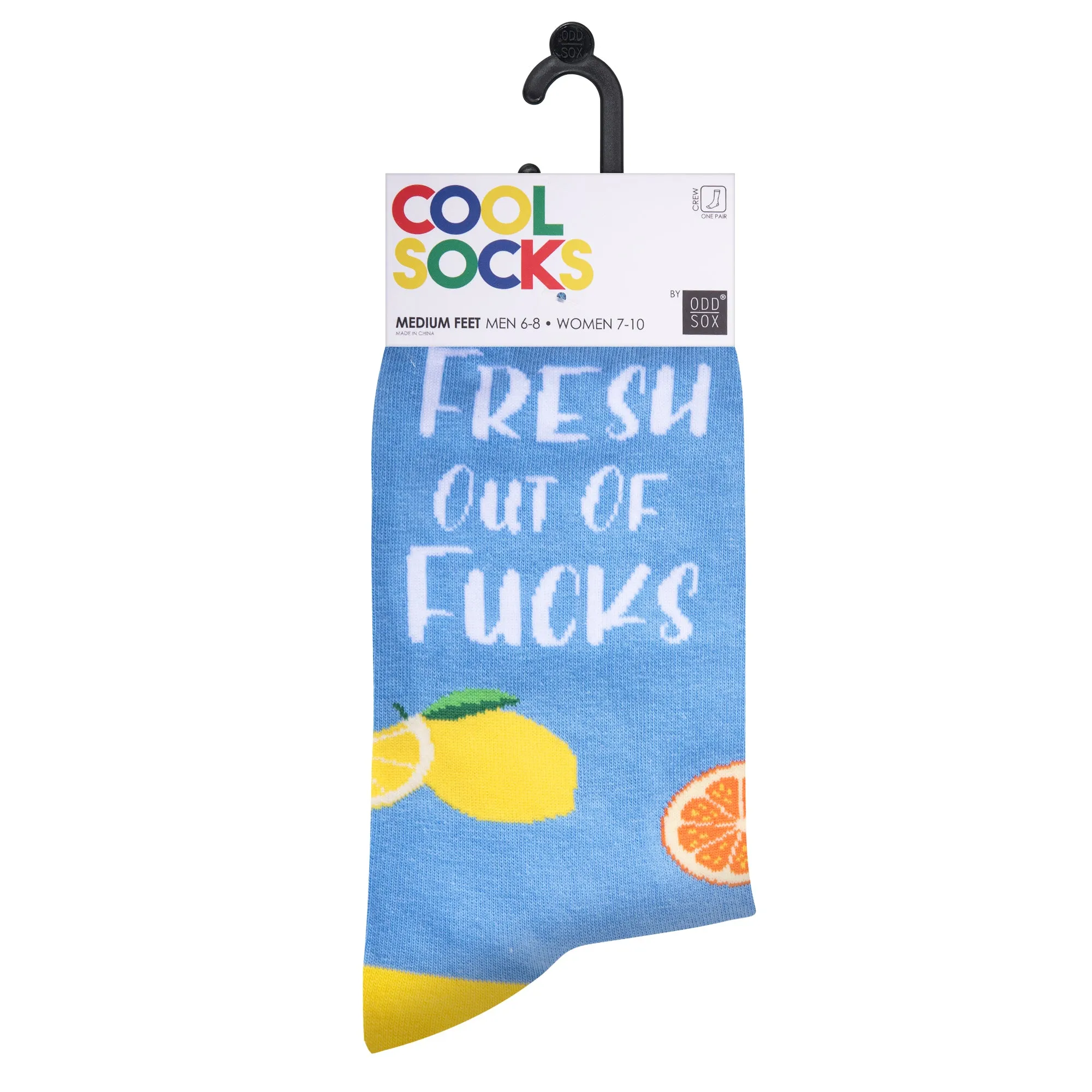 Fresh Out Of Fucks Women's Crew Socks sold by Odd Sox product image thumbnail 5
