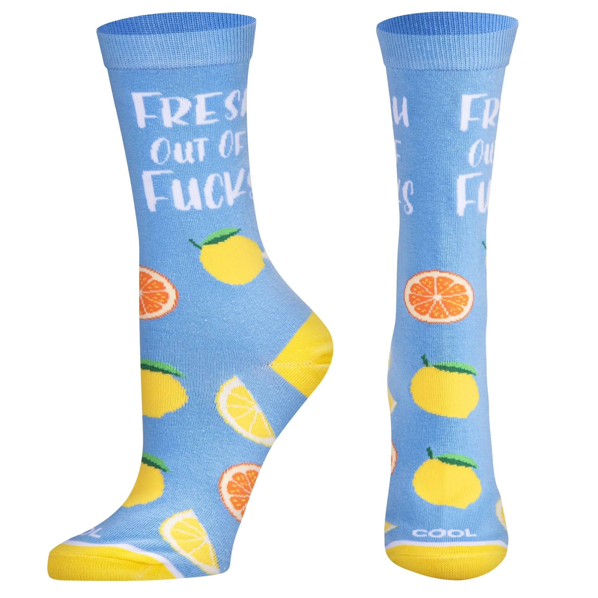 Fresh Out Of Fucks Women's Crew Socks sold by Odd Sox product image thumbnail 2