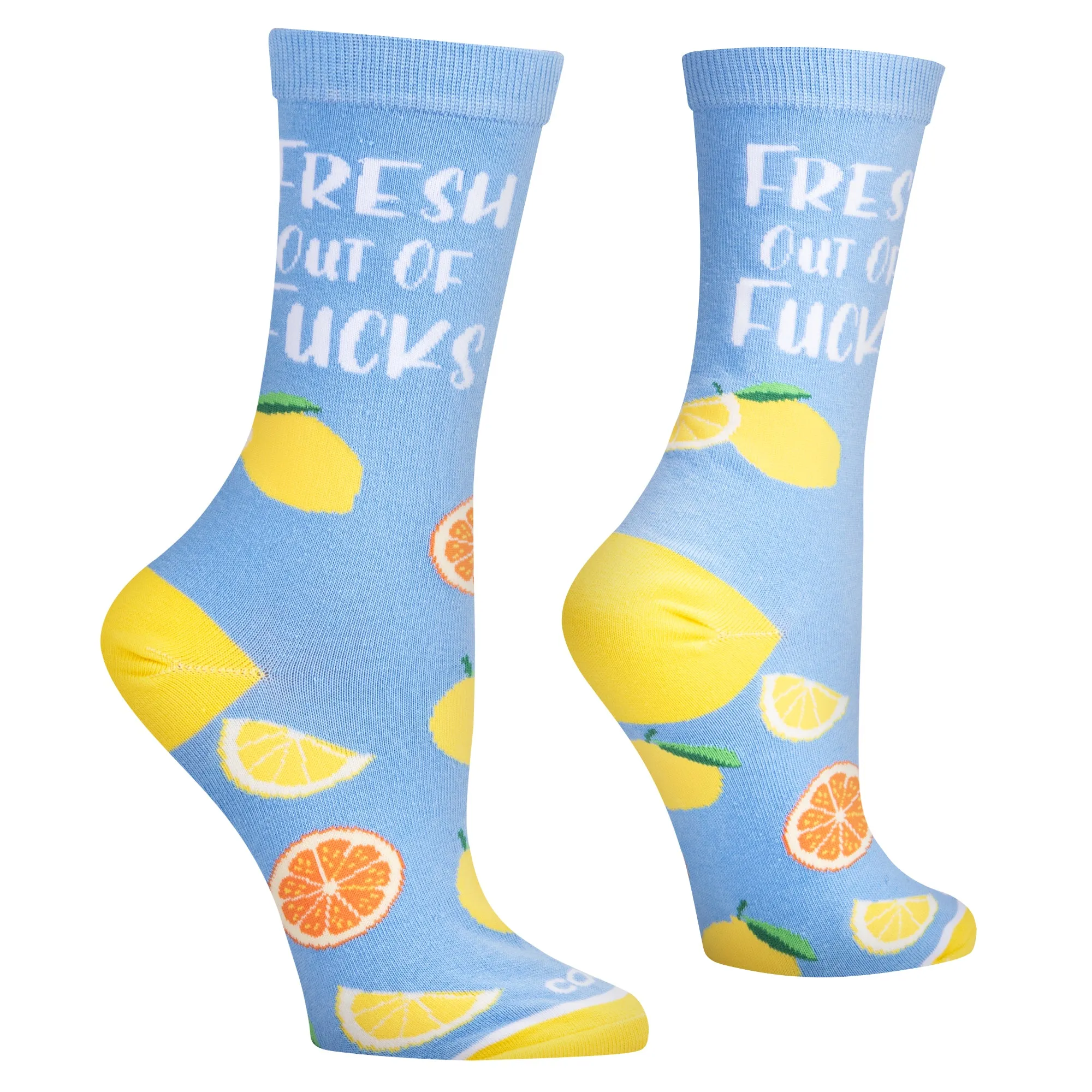 Fresh Out Of Fucks Women's Crew Socks sold by Odd Sox product image thumbnail 3