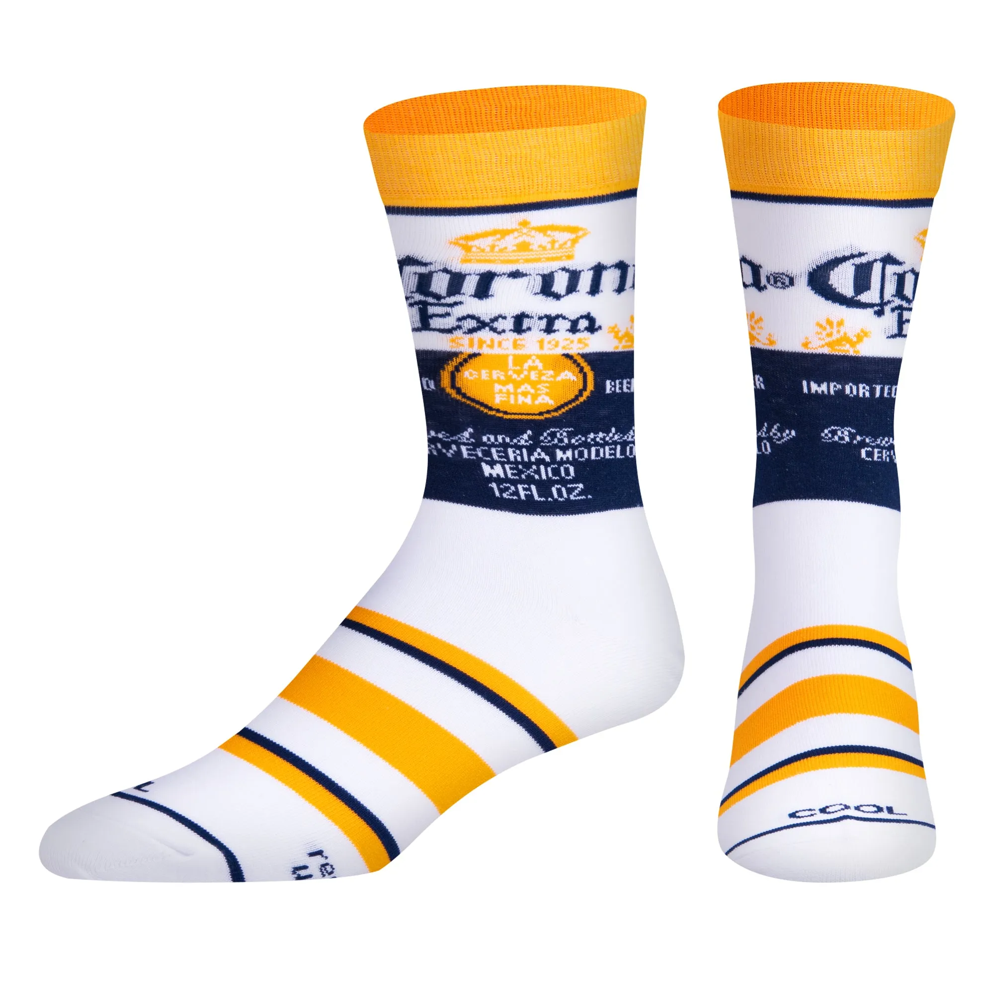Corona Extra Men's Crew Socks sold by Odd Sox product image thumbnail 2