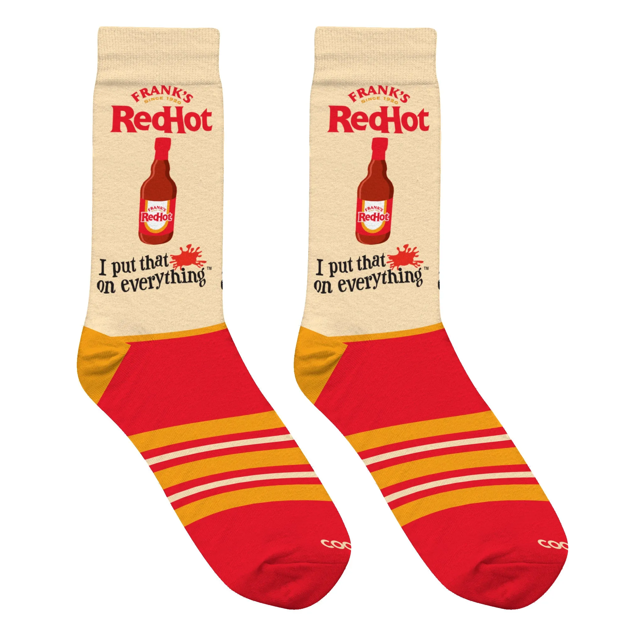 Frank's RedHot On Everything Men's Crew Socks sold by Odd Sox product image thumbnail 5