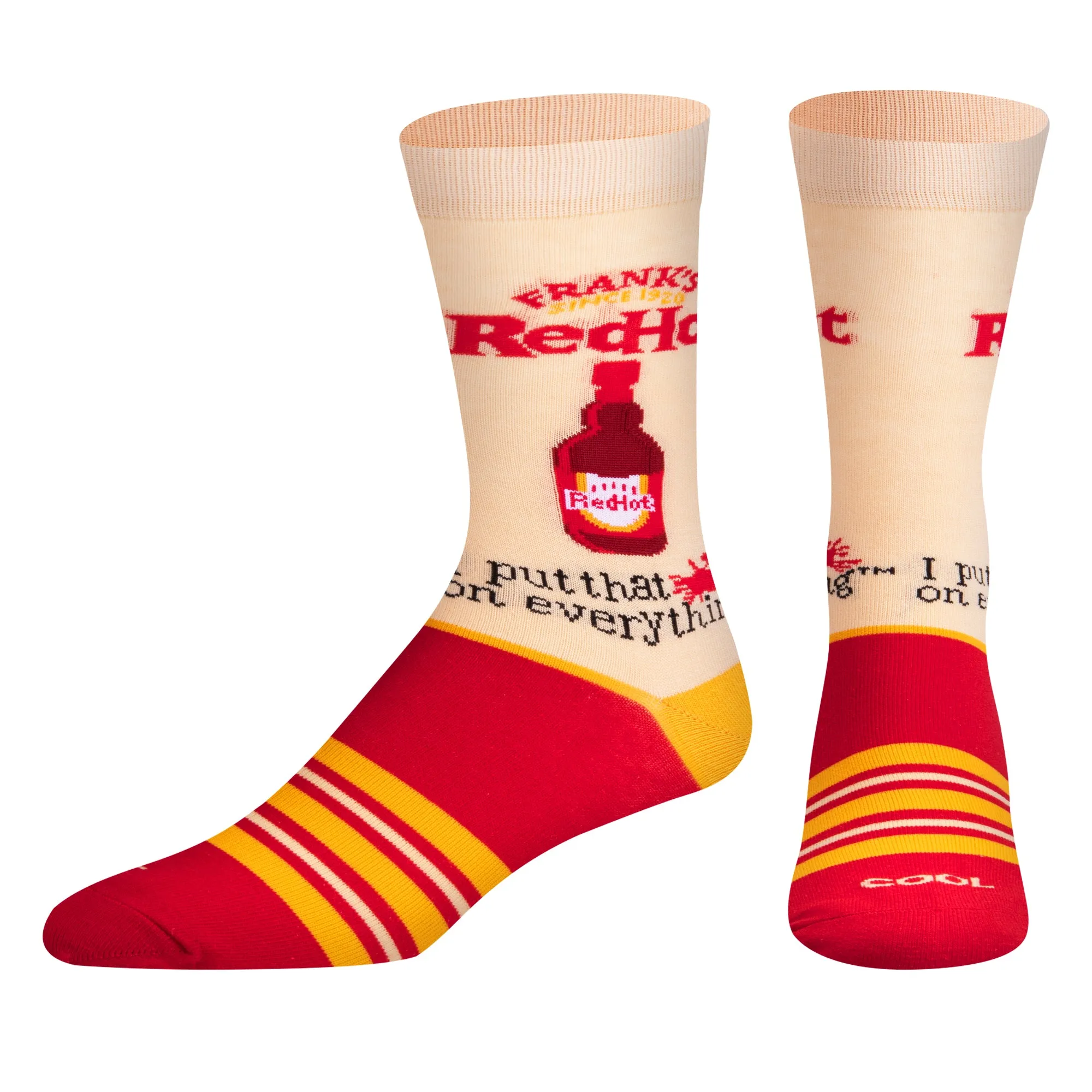 Frank's RedHot On Everything Men's Crew Socks sold by Odd Sox product image thumbnail 2