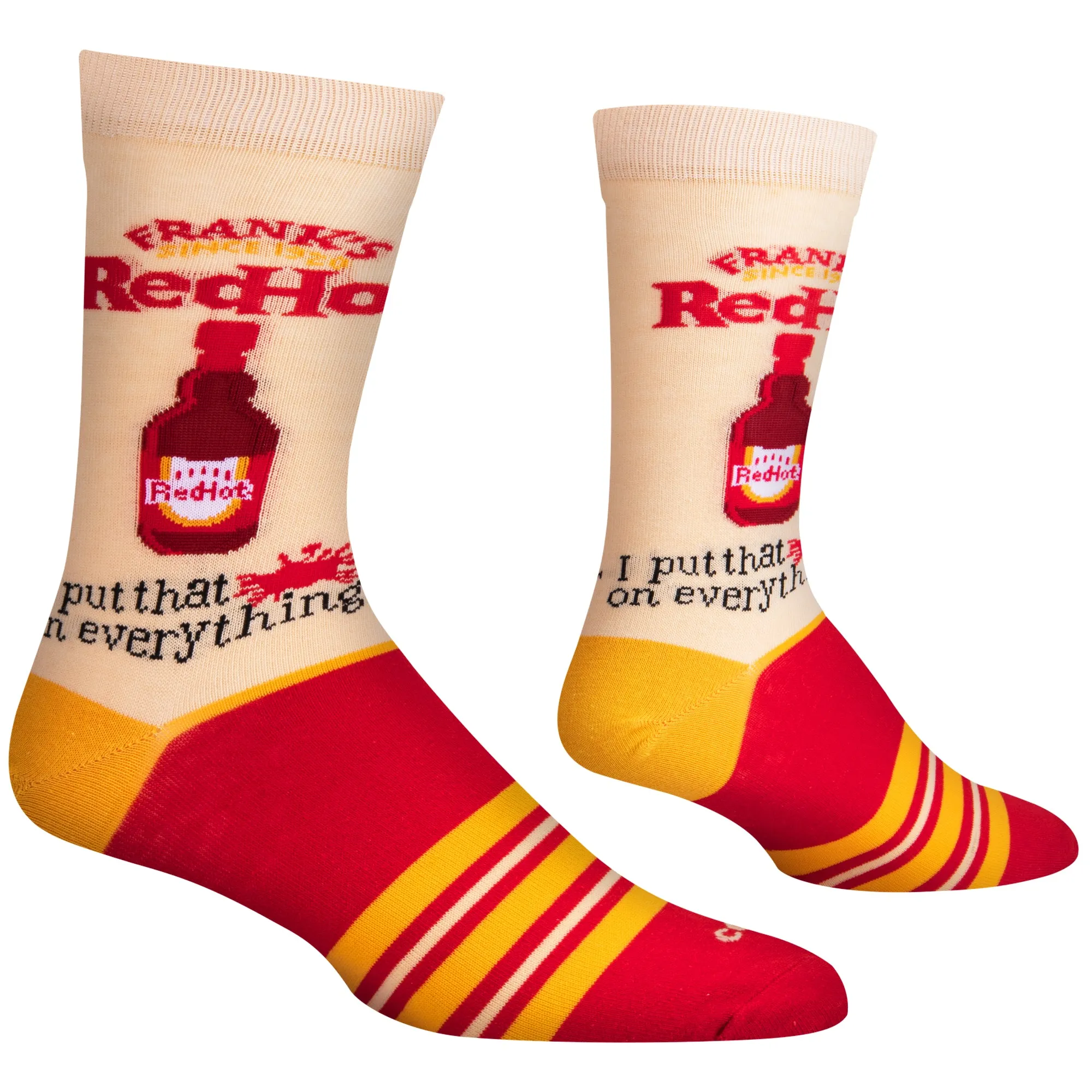 Frank's RedHot On Everything Men's Crew Socks sold by Odd Sox product image thumbnail 3