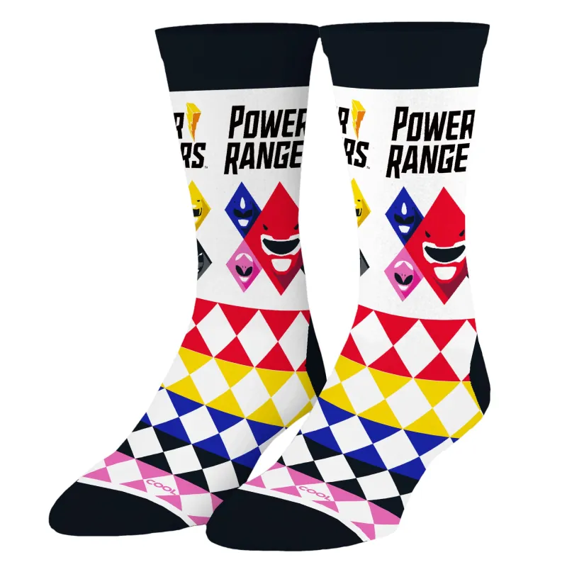 Power Rangers Team Men's Crew Socks sold by Odd Sox