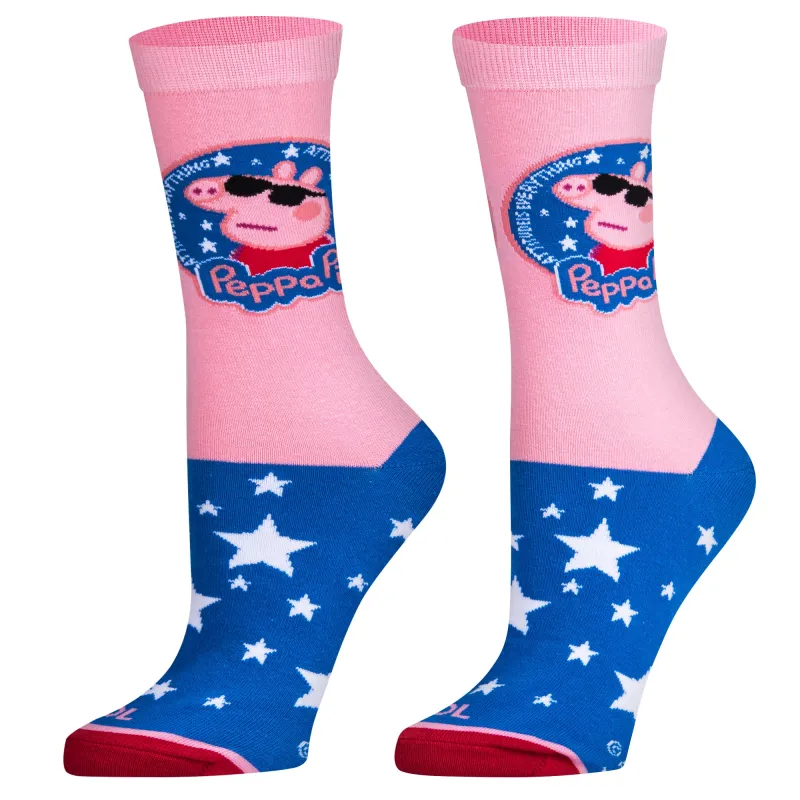 Peppa Pig Attitude Women's Crew Socks sold by Odd Sox