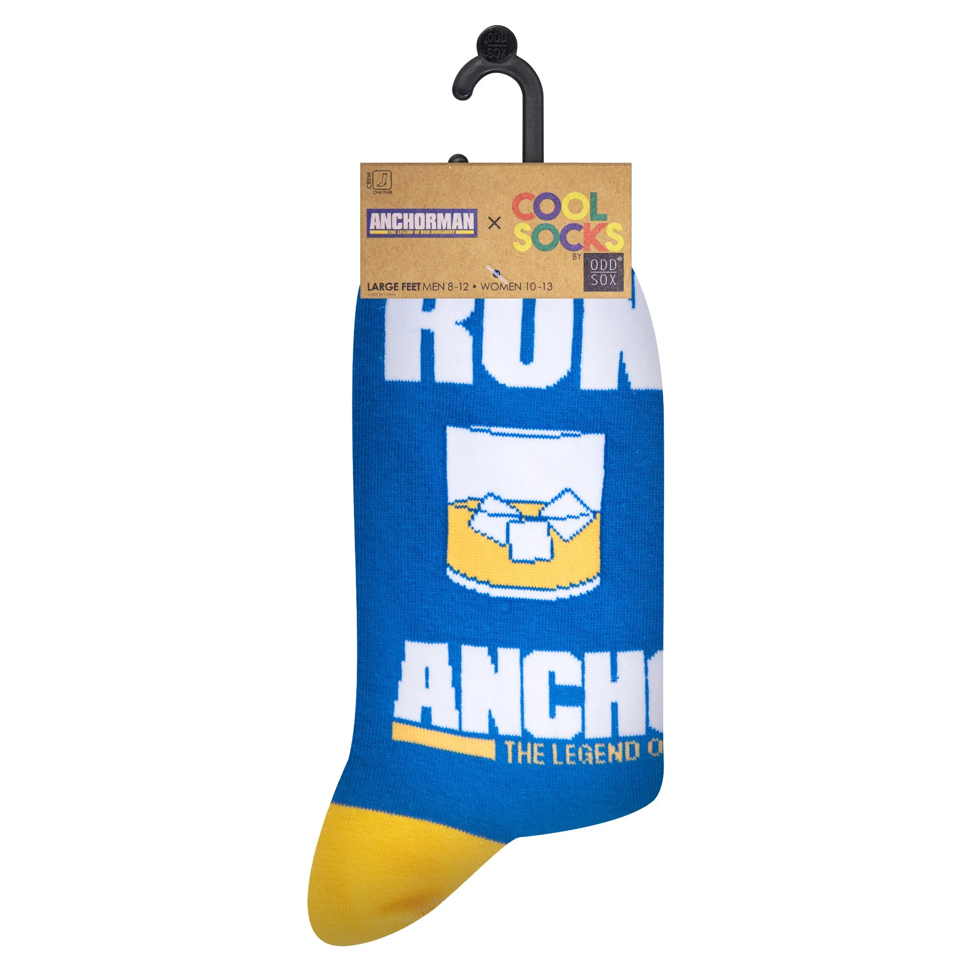 Ron Burgundy Men's Crew Socks sold by Odd Sox product image thumbnail 5