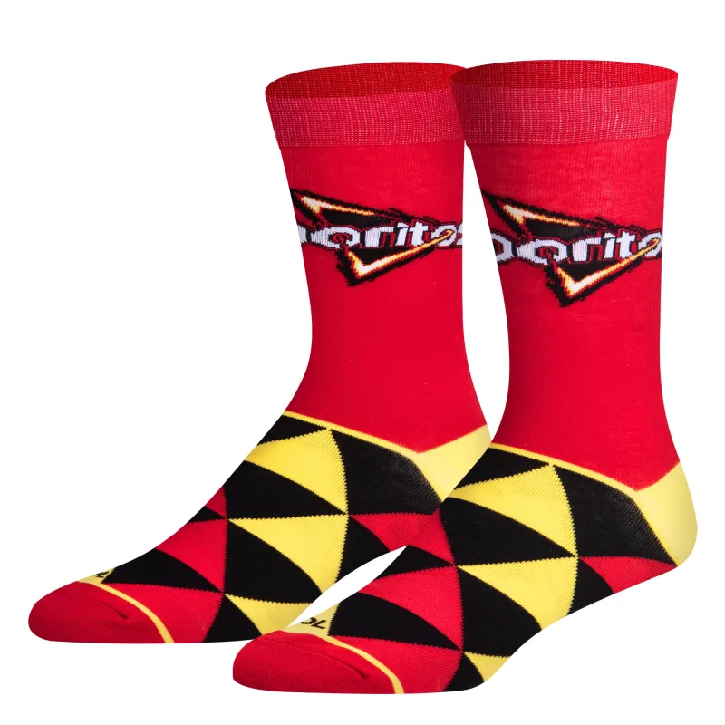 Doritos Nacho Cheese Men's Crew Socks sold by Odd Sox