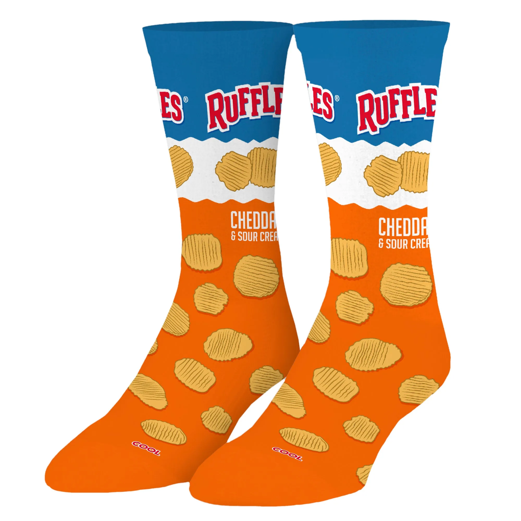 Ruffles Flavors Men's Crew Socks sold by Odd Sox