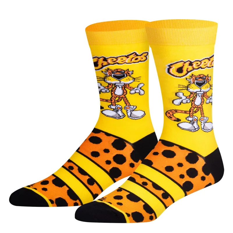 Chester Cheetah Men's Crew Socks sold by Odd Sox