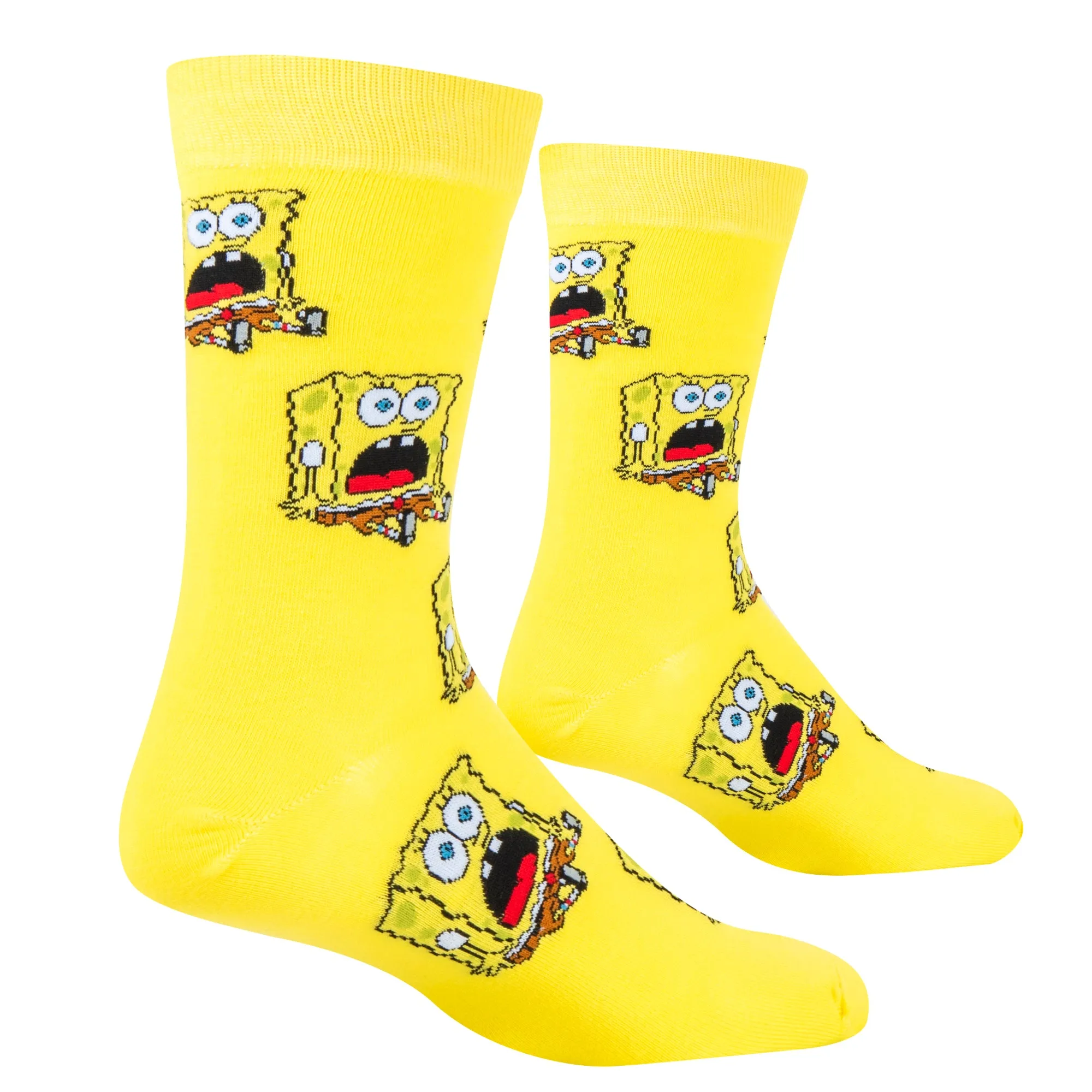 Surprised Bob Men's Crew Socks sold by Odd Sox product image thumbnail 3