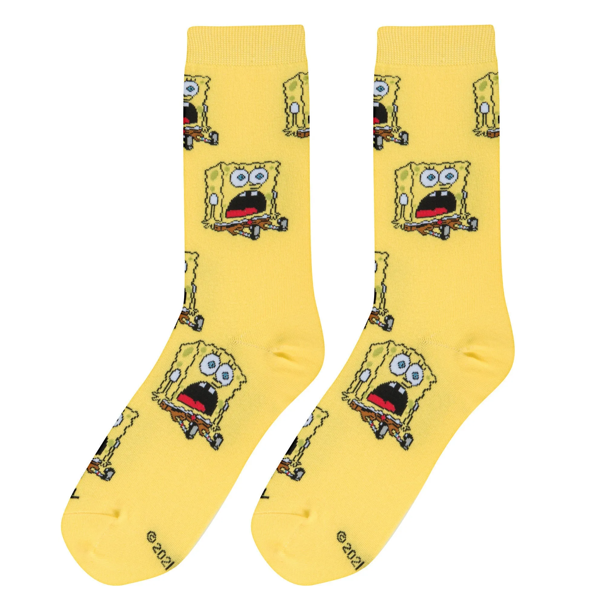 Surprised Bob Men's Crew Socks sold by Odd Sox product image thumbnail 5