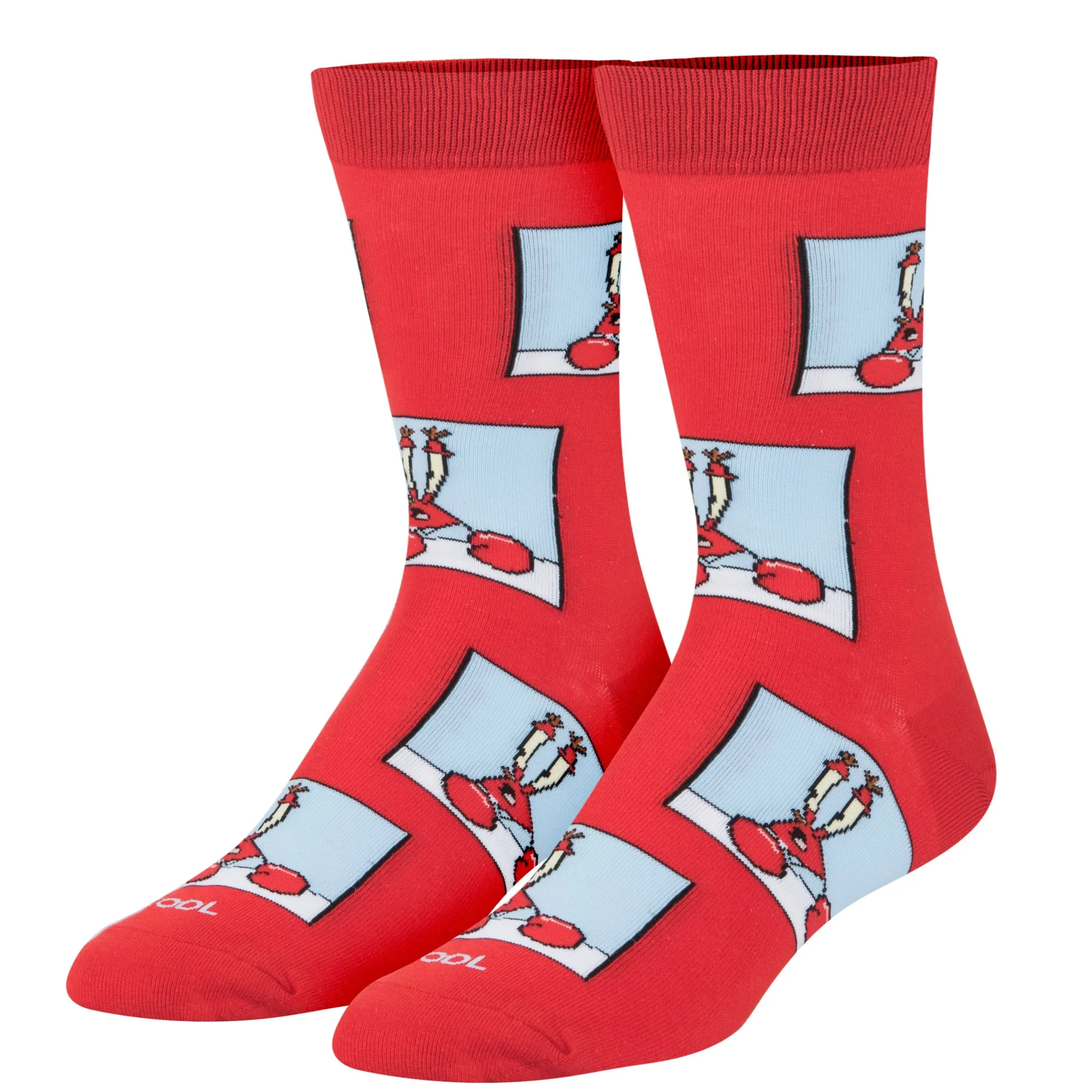 Confused Mr Krab Men's Crew Socks sold by Odd Sox